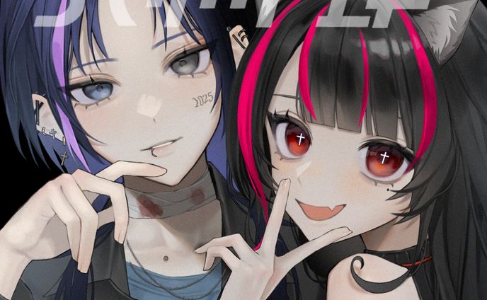 藍罪屍様　フライヤー用イラスト