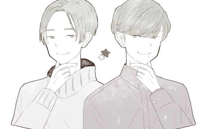 二人組イラスト