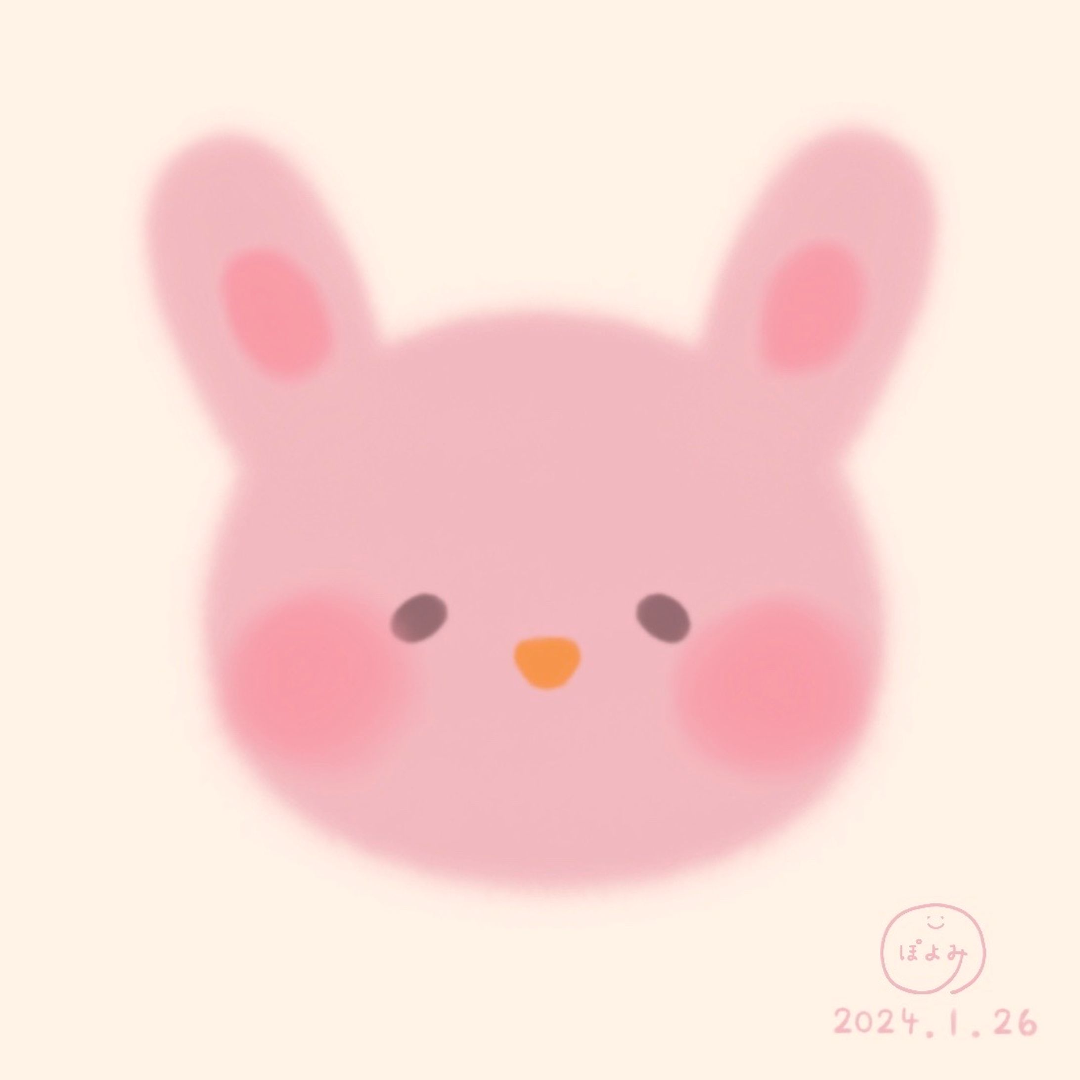 うさぎイラスト🐰絵本作家ぽよみ-1