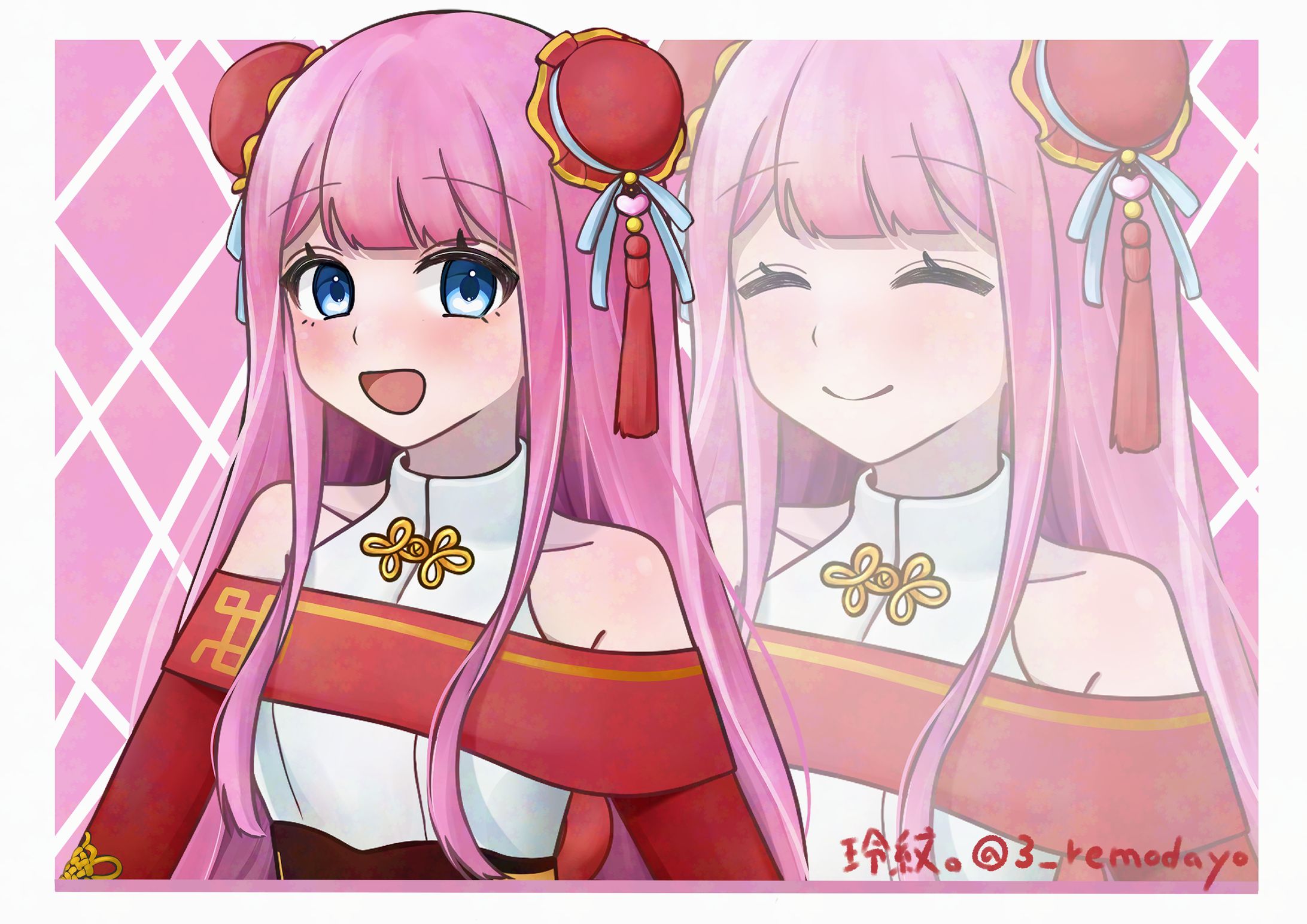 【ご依頼】キャラクターデザイン＆バストアップ表情差分　2024/12/24-1