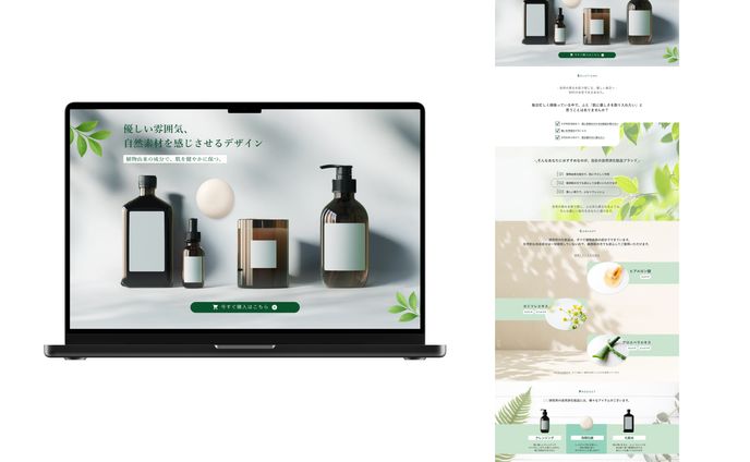【LP】自然派化粧品ブランド
