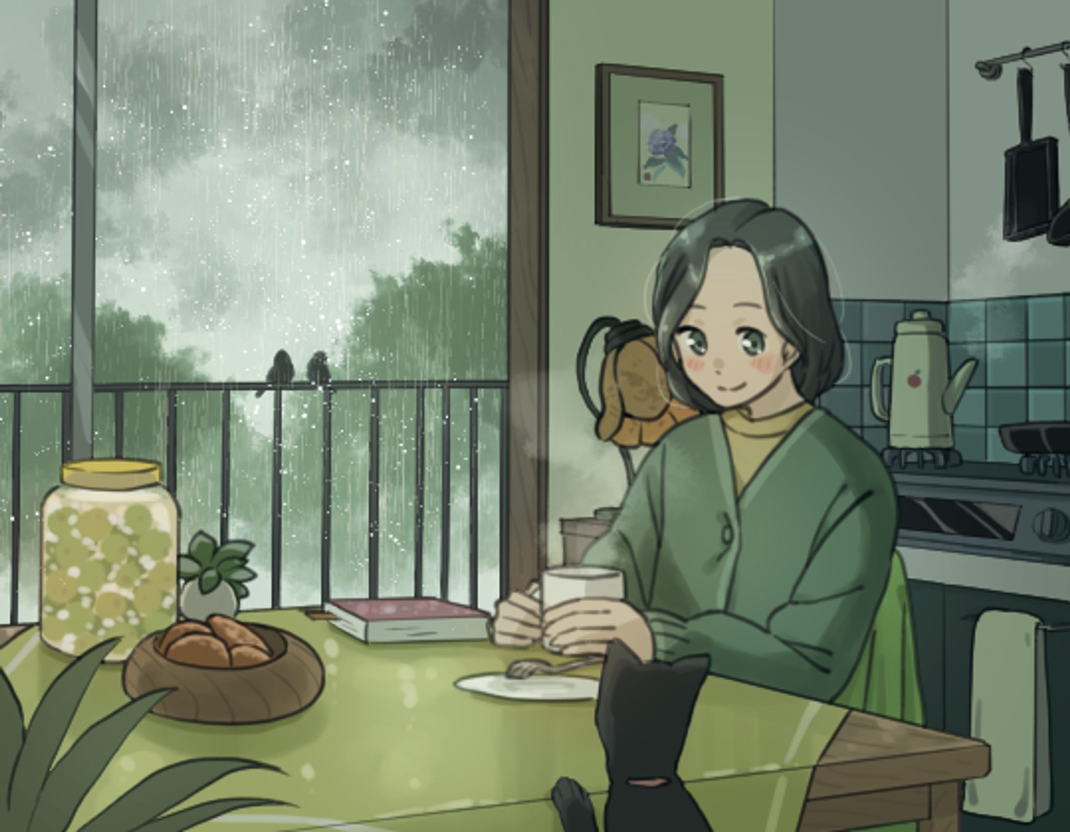 【仕事絵】自然音BGM販売サムネイルイラスト-1