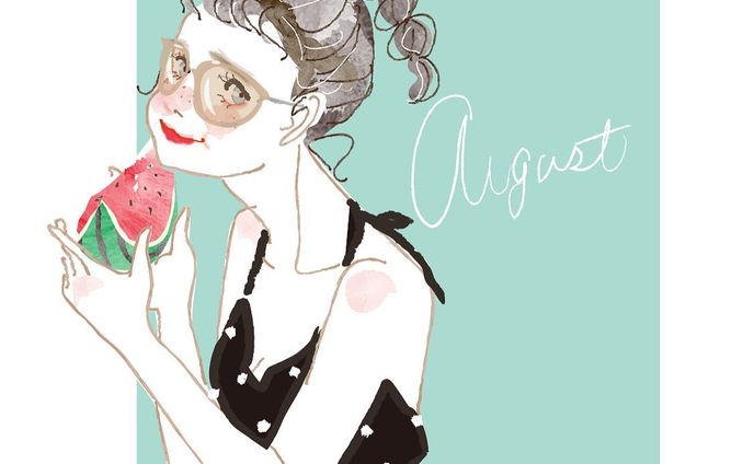 【private work】8月のイラストです。

スイカが大好きです。
昨日999円の小玉スイカを買ってきました。
食べるのが楽しみです。

#スイカ