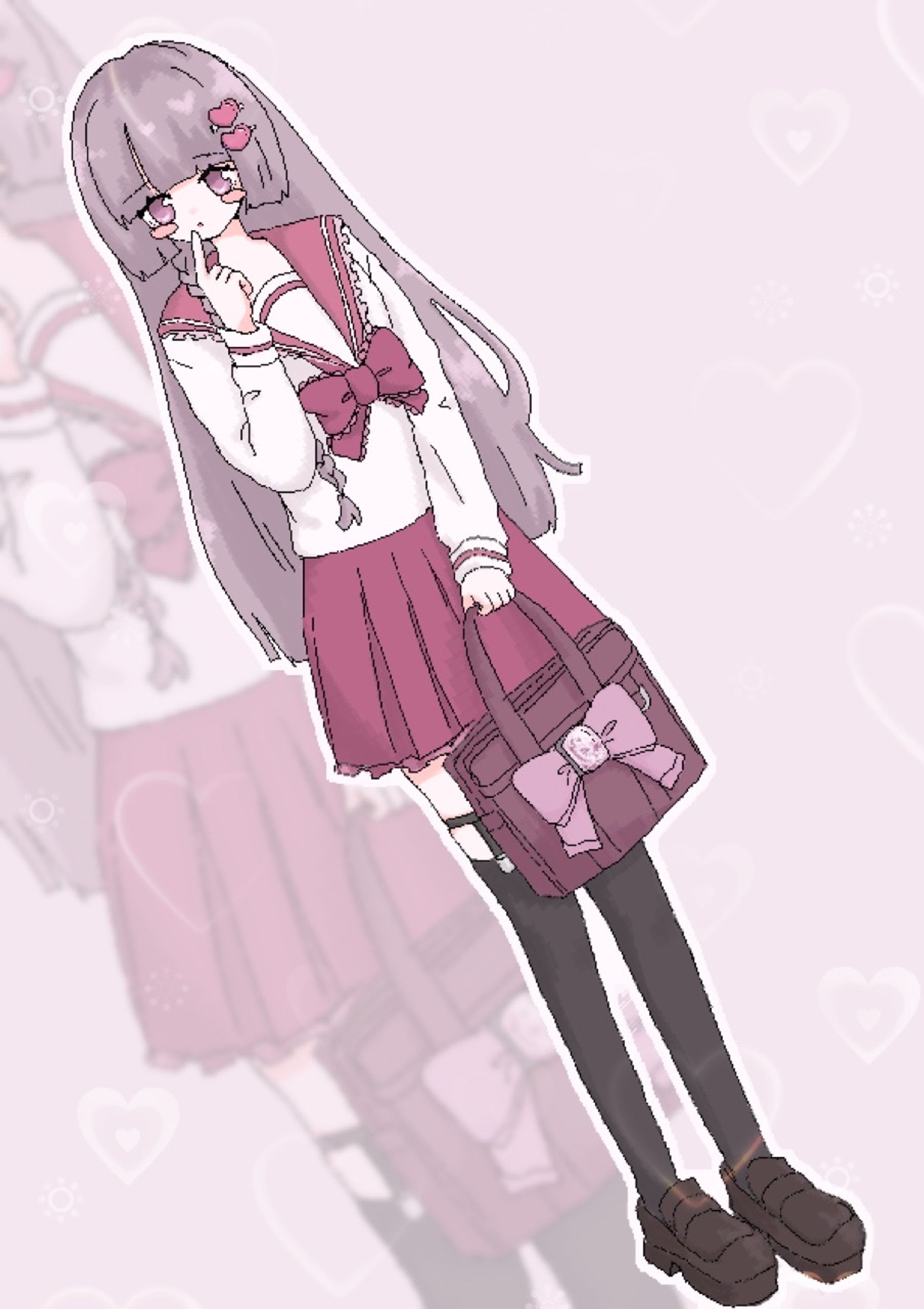 女の子　セーラー服-1