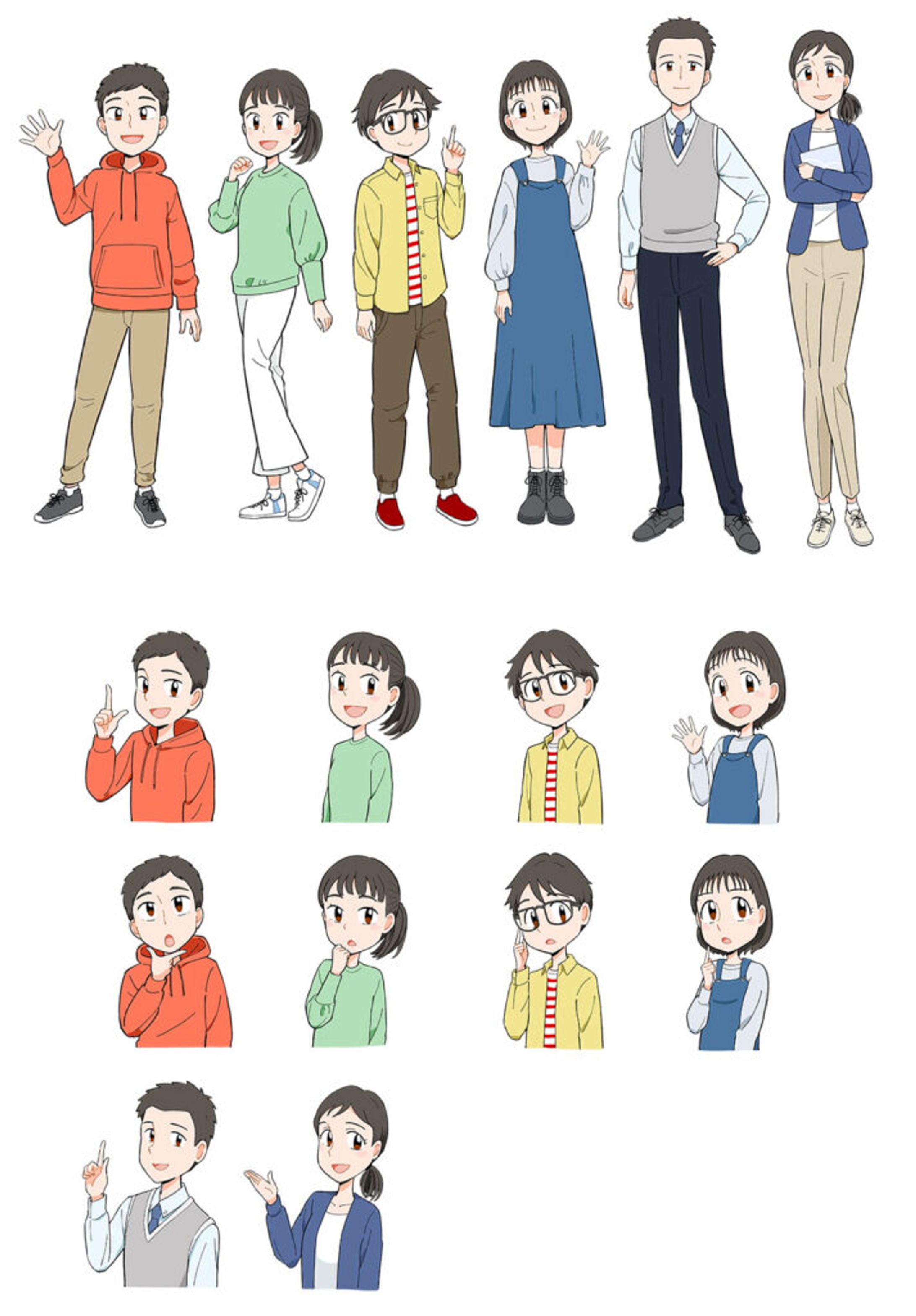 令和7年度　中学教科書　新編 新しい社会 キャラクターイラスト制作-1