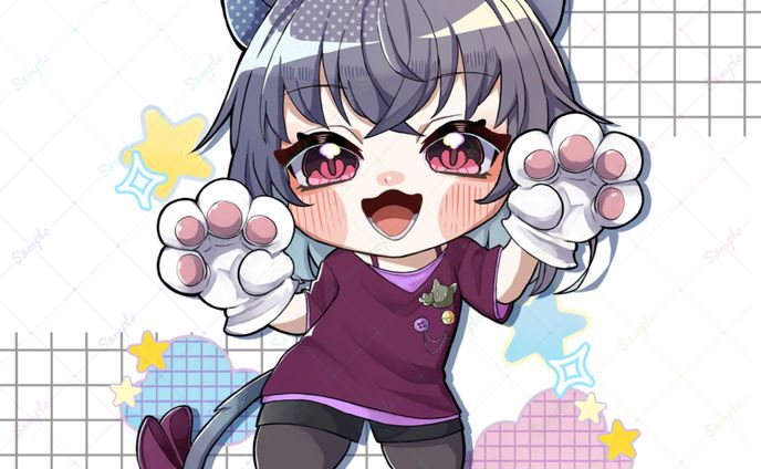 月見里 月さま　簡易エフェクト付きはっきりSD