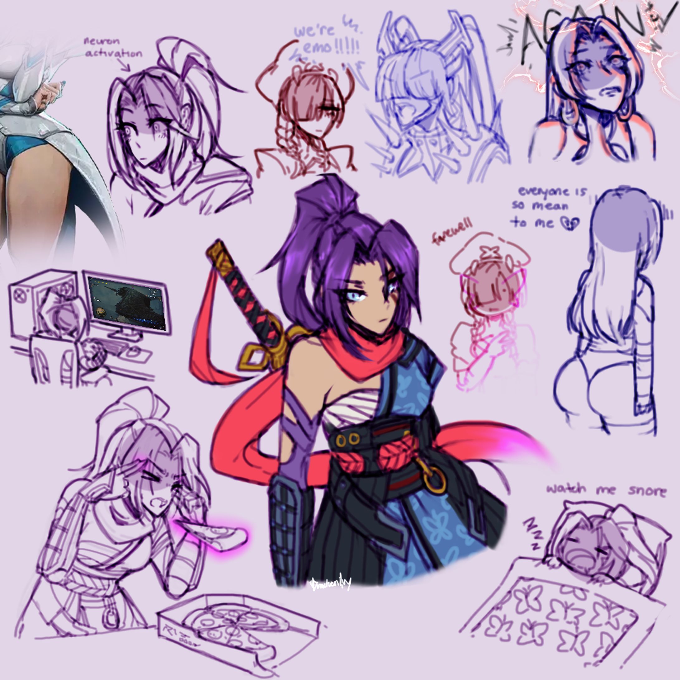 Psylocke sketch page-1