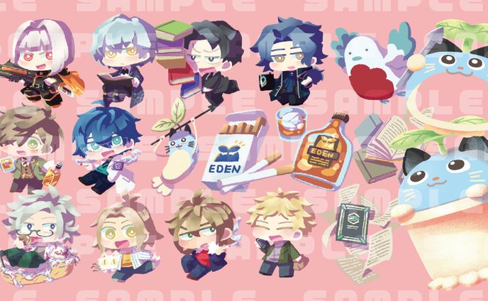 イラストサンプル（縁なしデフォルメ）