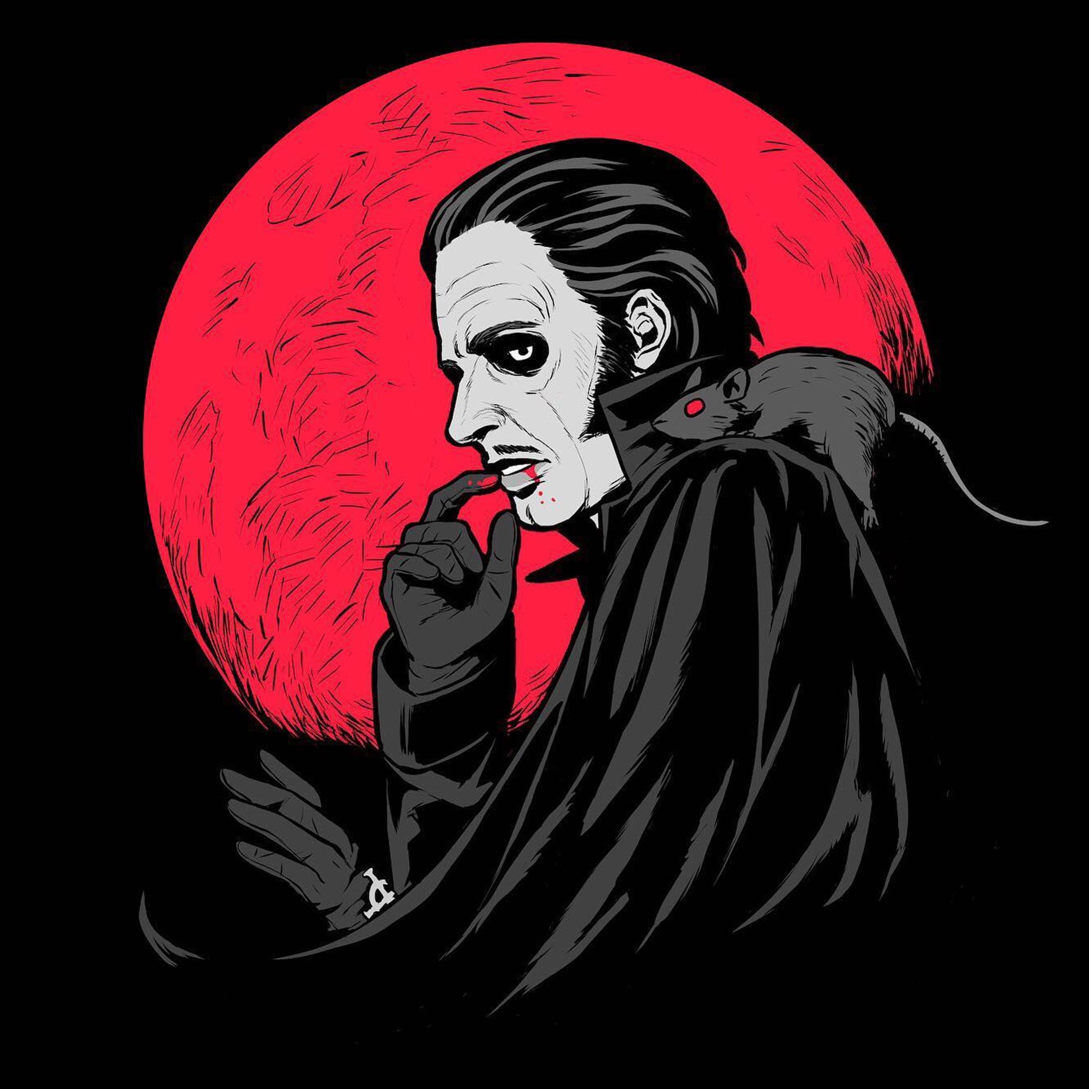 I’m happy to inform that new my design @thebandghost shirt released on Hottopic! I’m really happy to draw Dracula-ish Copia!😋🍷🦇🐀 I love vampire theme! I hope you’ll like it too! #CardinalCopia #prequelle #thebandghost-1