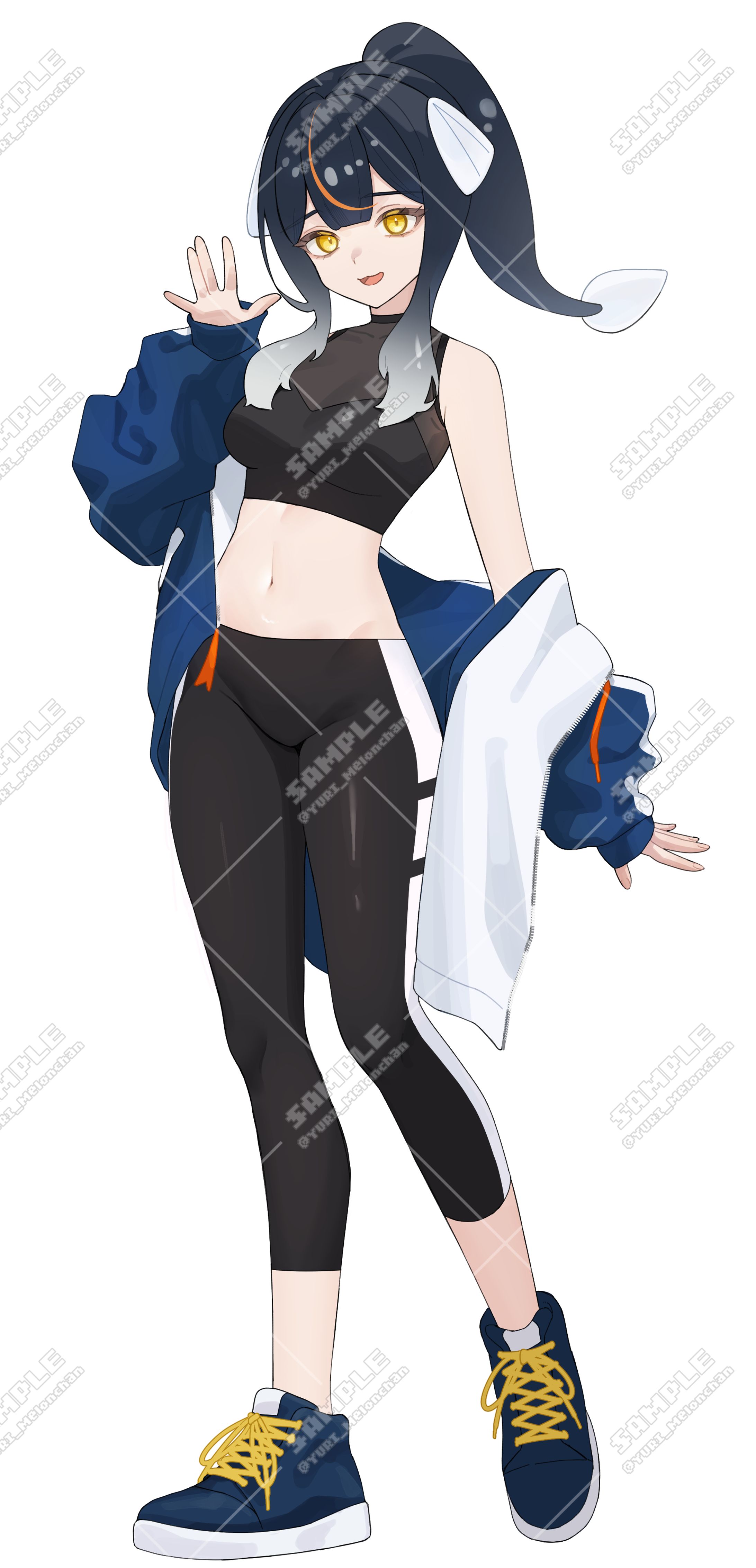 vtuber白焼うな様 グッズ用イラスト-1