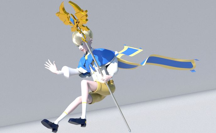 Angel boy 3D Maya