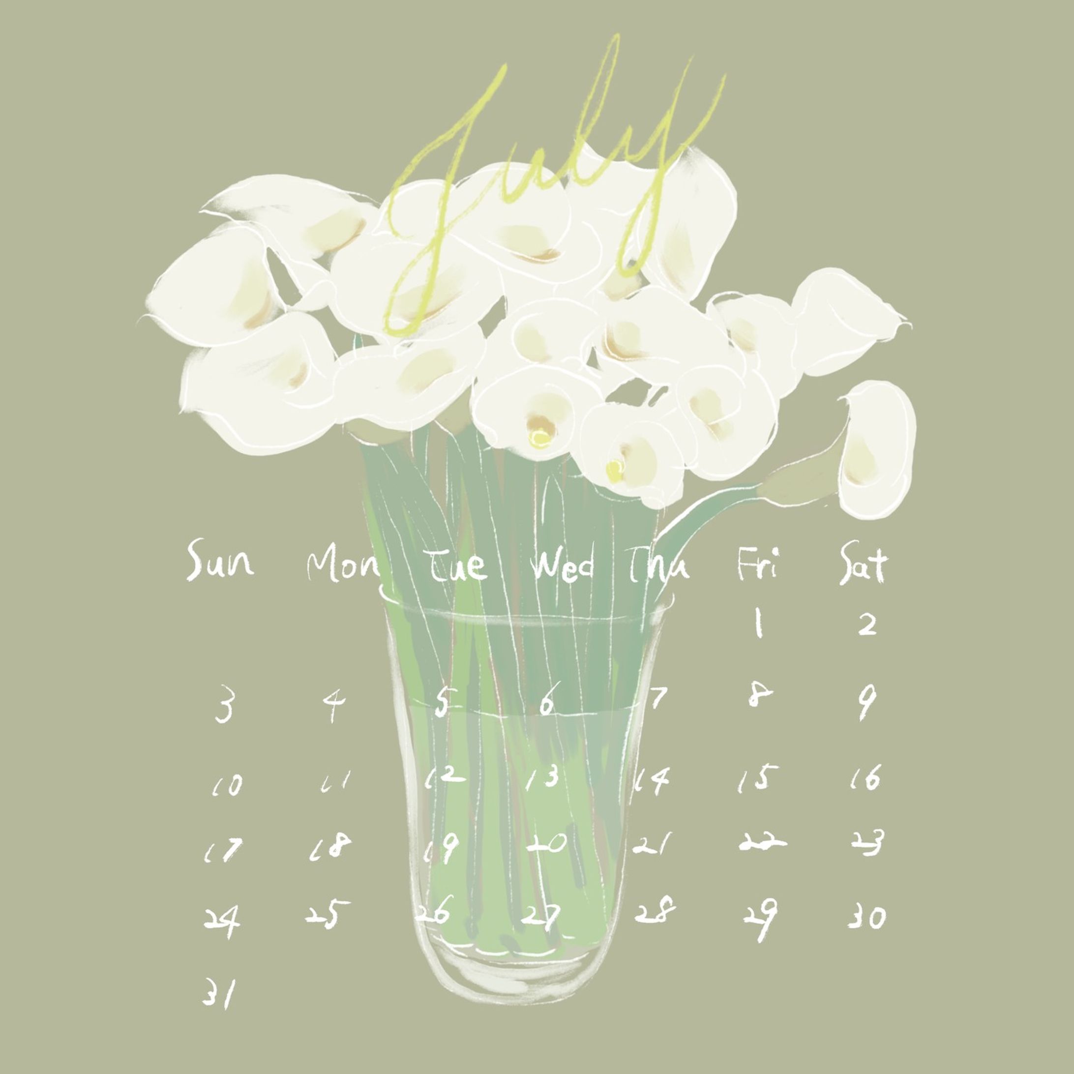 ・
7月カレンダー
カラー
暑い毎日に少しでも涼しげな気分を

最近本当に暑いですね🫠

私事ですが先日初めて川遊びをしました！
目的は川でガーネットを採集すること！
小粒だけど、ざらん！と溜まっている場所があったりと日焼けも忘れて夢中になって集めました🙈

念願の鉱物採集💎
この調子でどんどん沼にハマりたいと思います

ストーリーズに待ち受けサイズを
流すので良かったら使ってください🧚‍♀️

#art
#drawing
#fresco
#calendar
#callalily 
#flower
#july
#calligraphy
#NFT
#metaverse
#textiledesign
#garnet 
#mineral 
#7月
#カレンダー
#カラー 
#花 
#絵本
#挿絵
#テキスタイル
#ガーネット 
#鉱物 
#鉱物採集
#沼ハマ
#瑠璃の宝石
#七つ屋志のぶの宝石匣
#宝石-1
