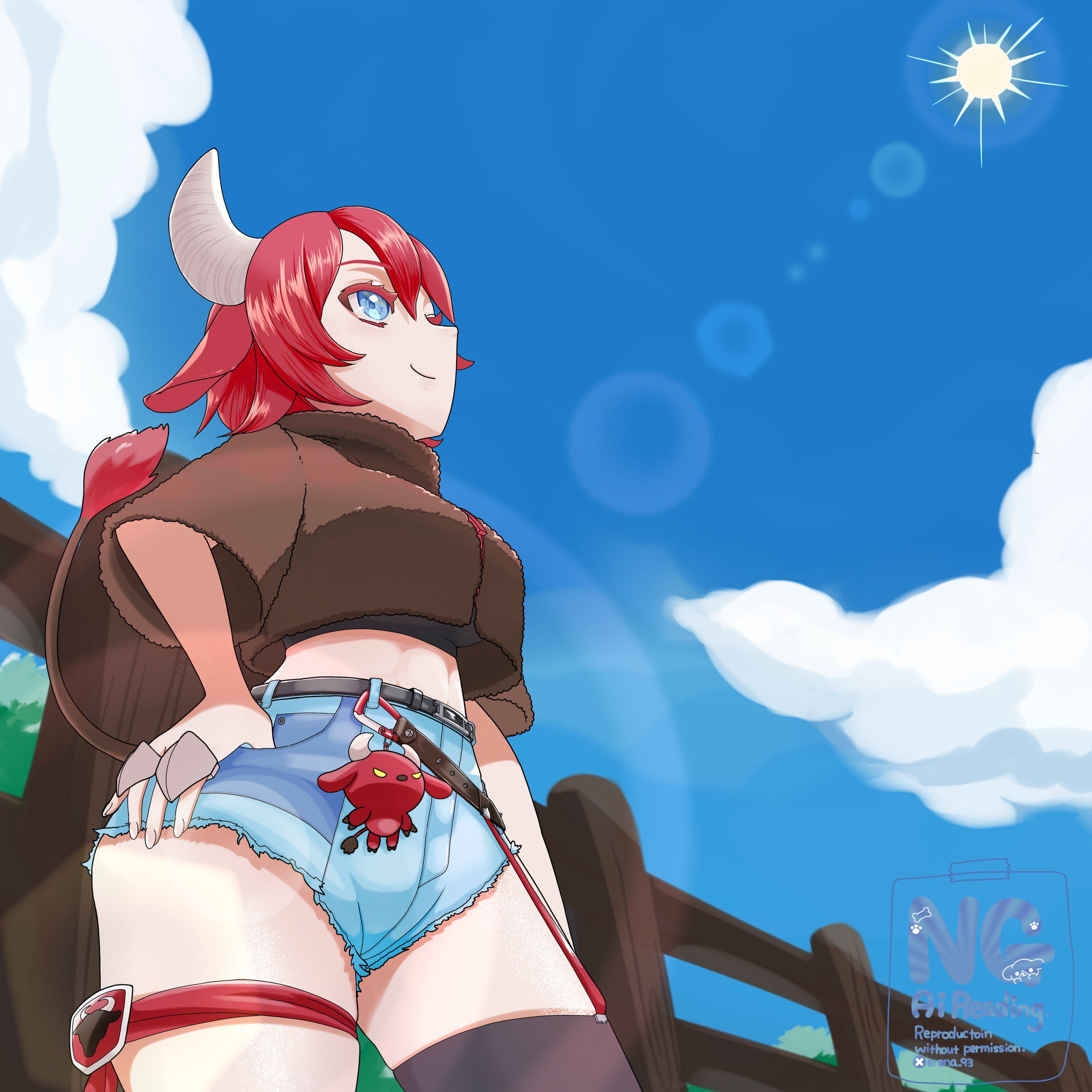 【オリキャライラスト】闘牛ちゃん-1