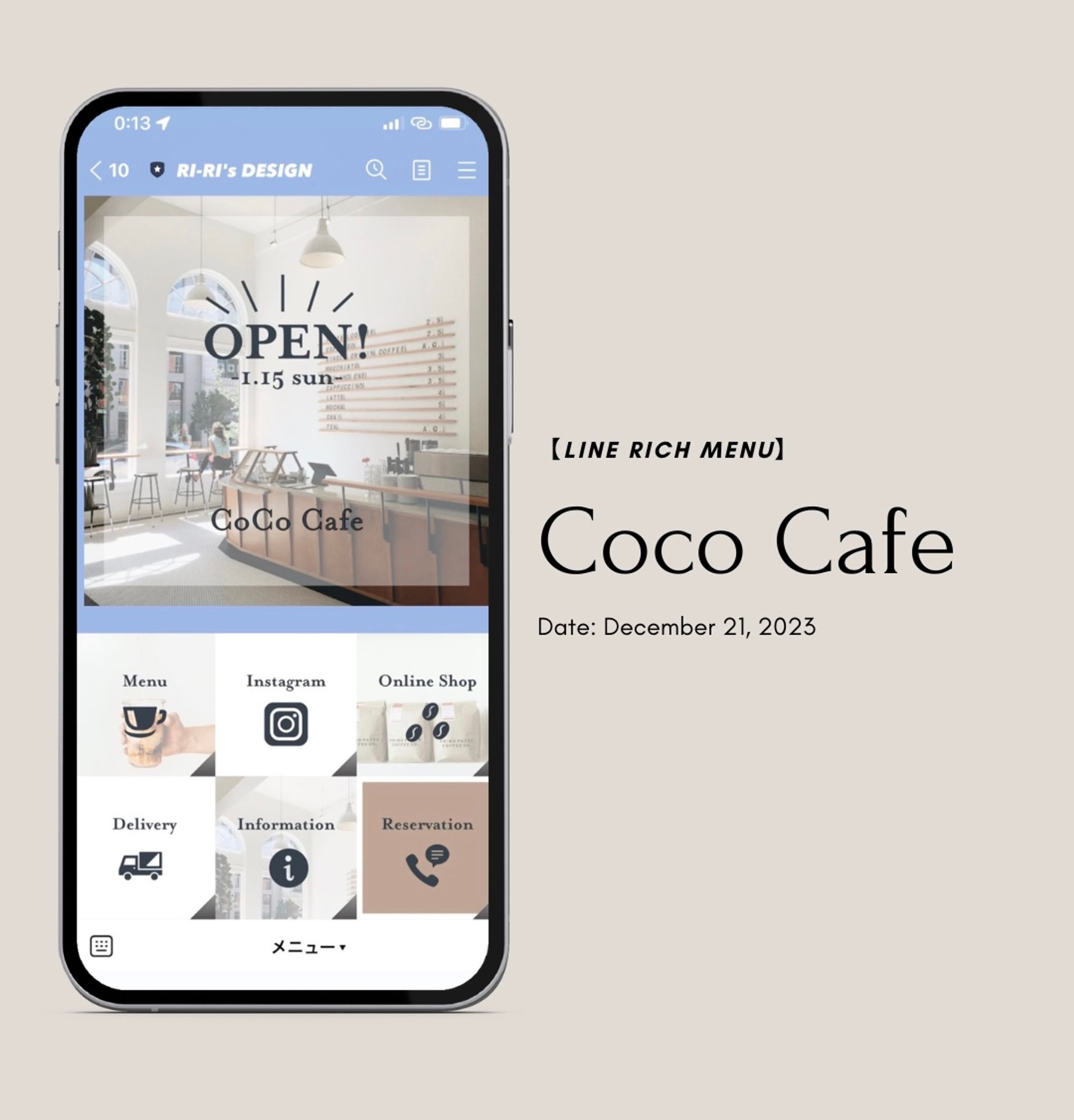 【LINE rich menu】Coco Cafe-1