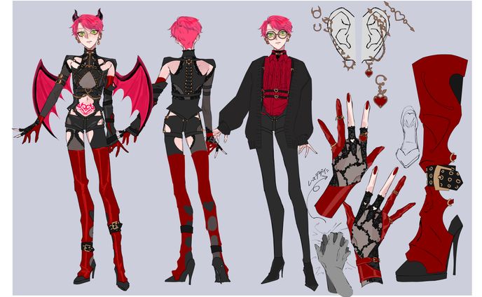 【お仕事】MVイラストの衣装デザイン