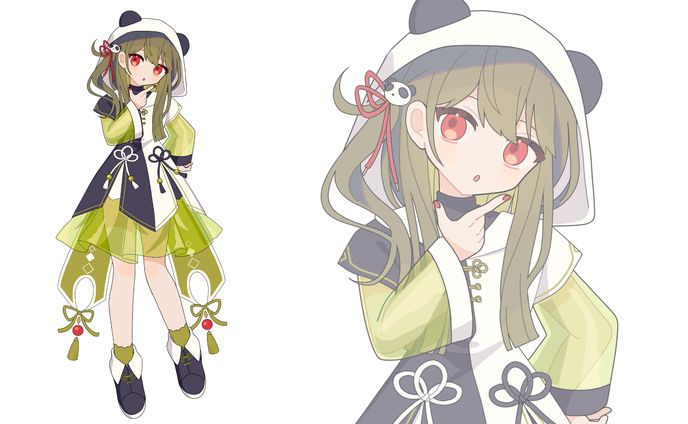 【創作】パンダの女の子
