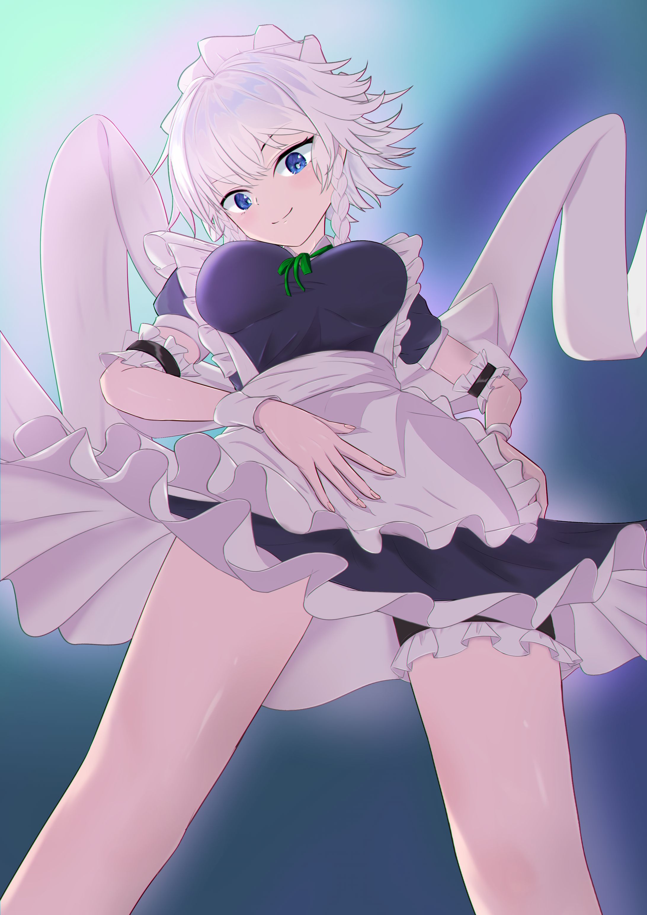 ちょっとローアングルな咲夜さん-1