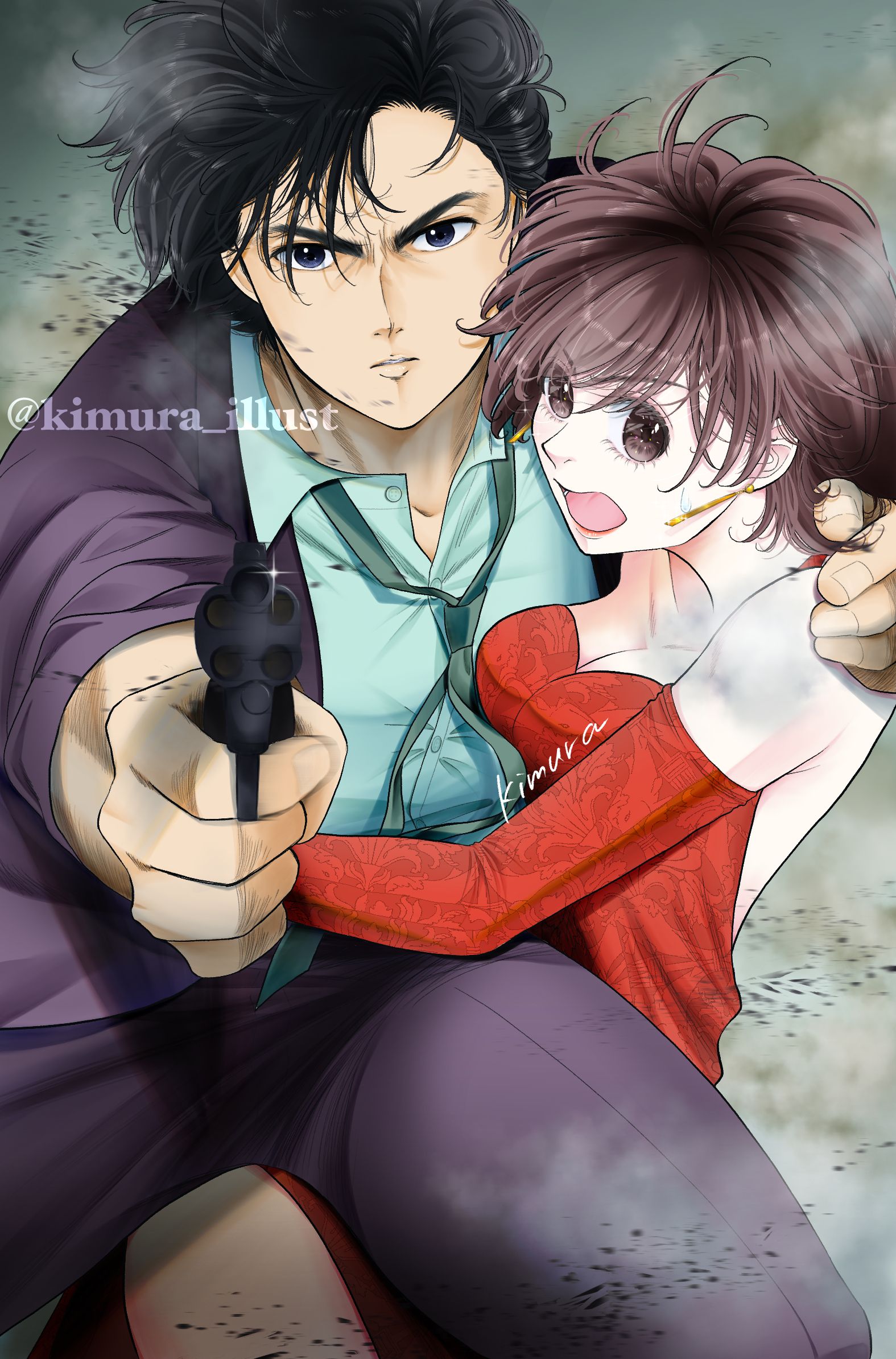 冴羽獠、槇村香（CITY HUNTER）
