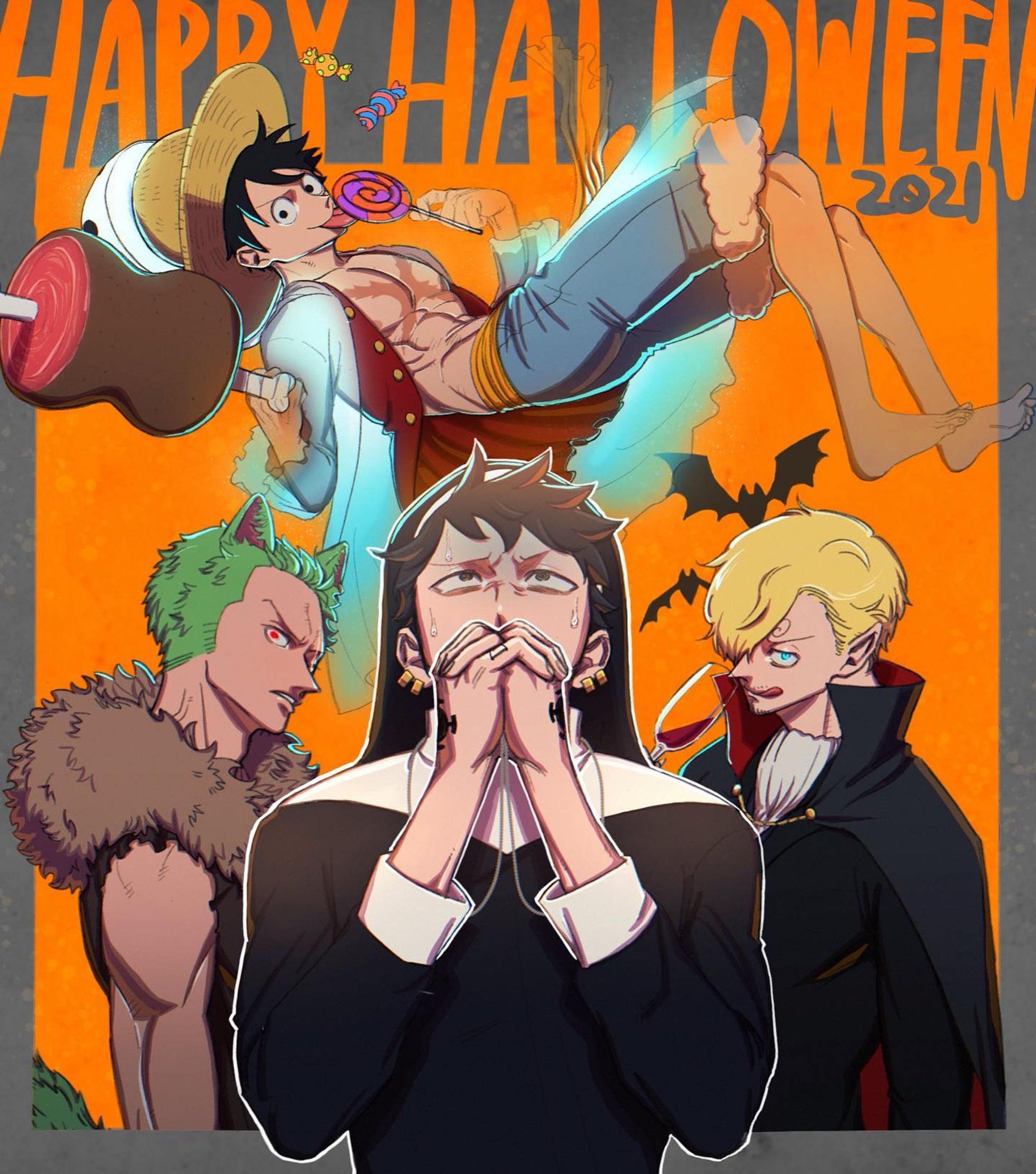 👻
🐺⛪️🧛

🎃#ONEPIECE #illust #イラスト-1