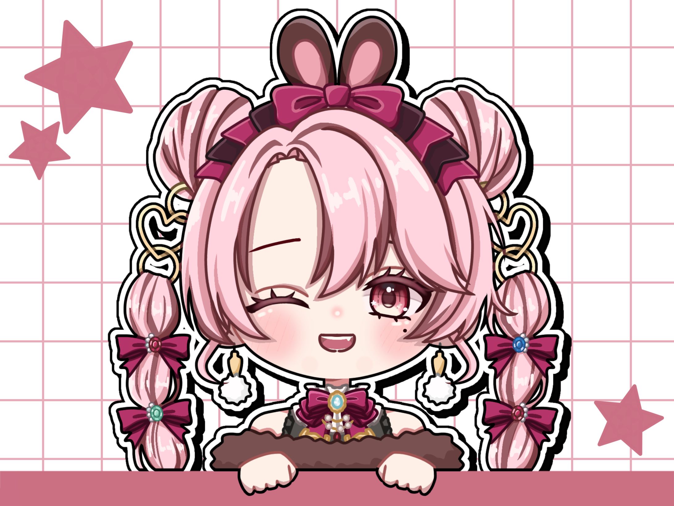 ステッカー風デフォルメ-柴咲あや-1