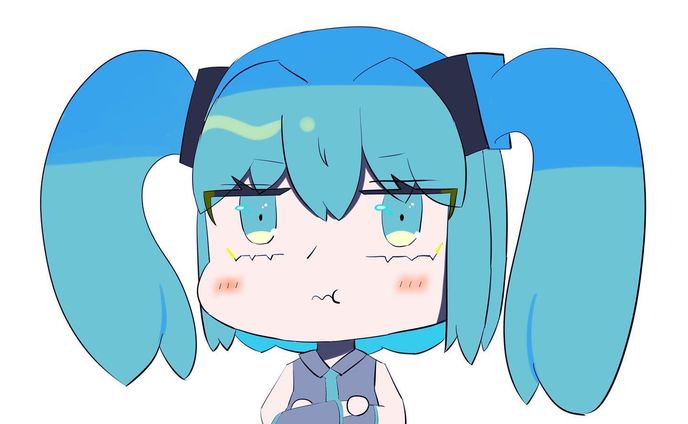 初音ミク　二作目
オーバーレイで遊んでみたよぅ

#初音ミク
#初音ミクイラスト 
#絵柄が好みって人にフォローされたい 
#illustration
