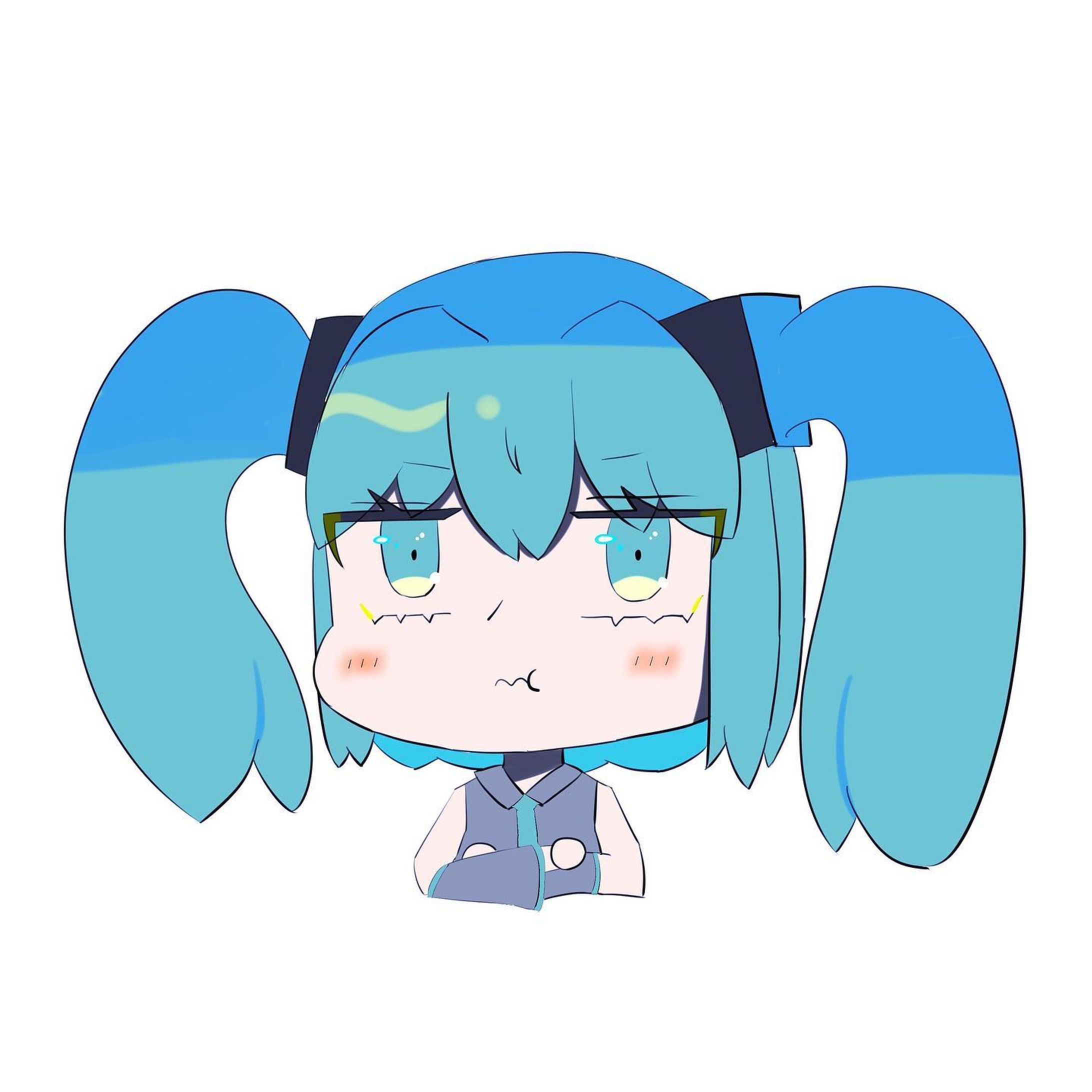 初音ミク　二作目
オーバーレイで遊んでみたよぅ

#初音ミク
#初音ミクイラスト 
#絵柄が好みって人にフォローされたい 
#illustration-1