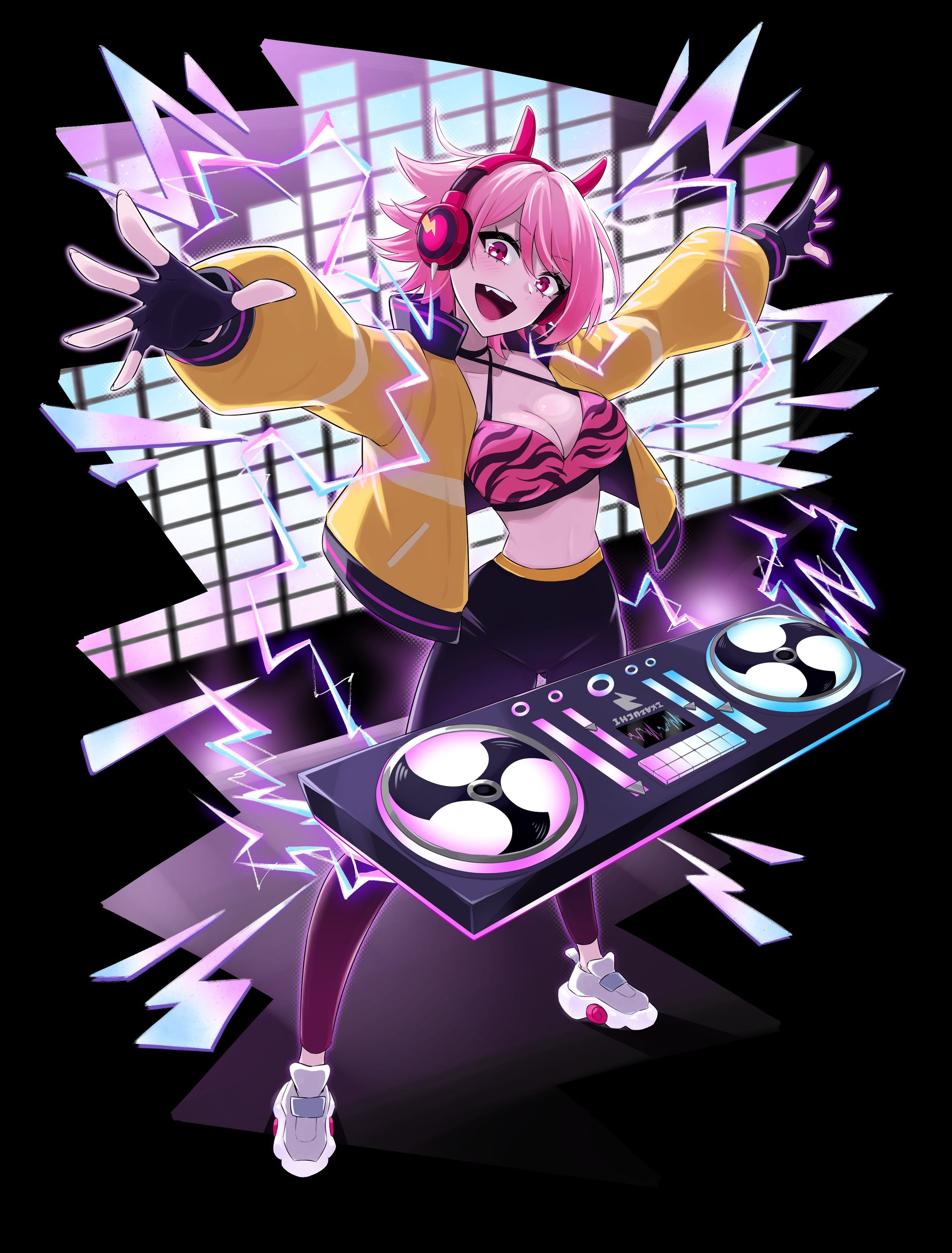 DJ RAIJIN ヴィネットイラスト-1
