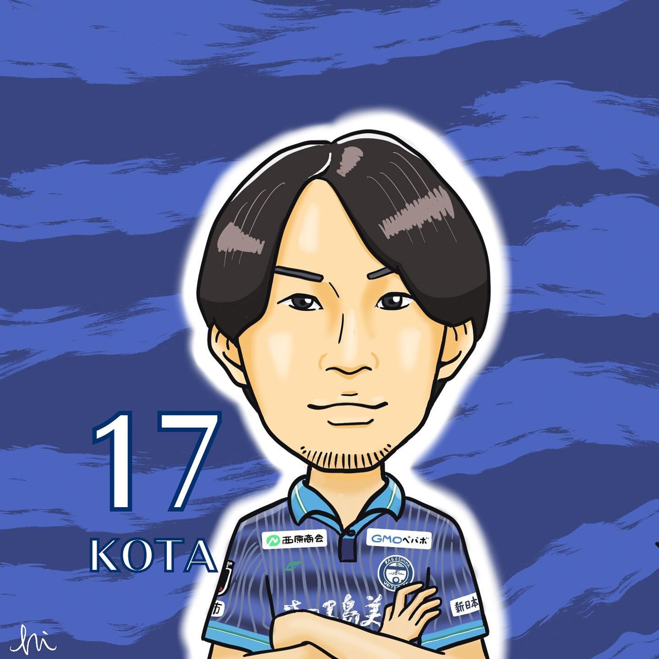 星広太選手！
右SBとして豊富な運動量と高精度クロスで存在感抜群！
新シーズンも開幕からエンジン全開でお願いします！

#鹿児島ユナイテッドfc #星広太 #イラスト #イラストグラム #イラストレーター #サッカー #サッカーイラスト #jリーグ #鹿児島 #白波スタジアム-1