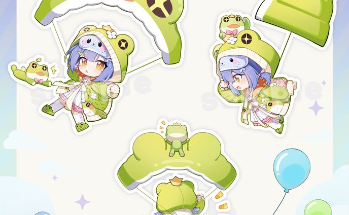 阿梓Azusa様 オリジナル曲「安全地帯」SDイラスト