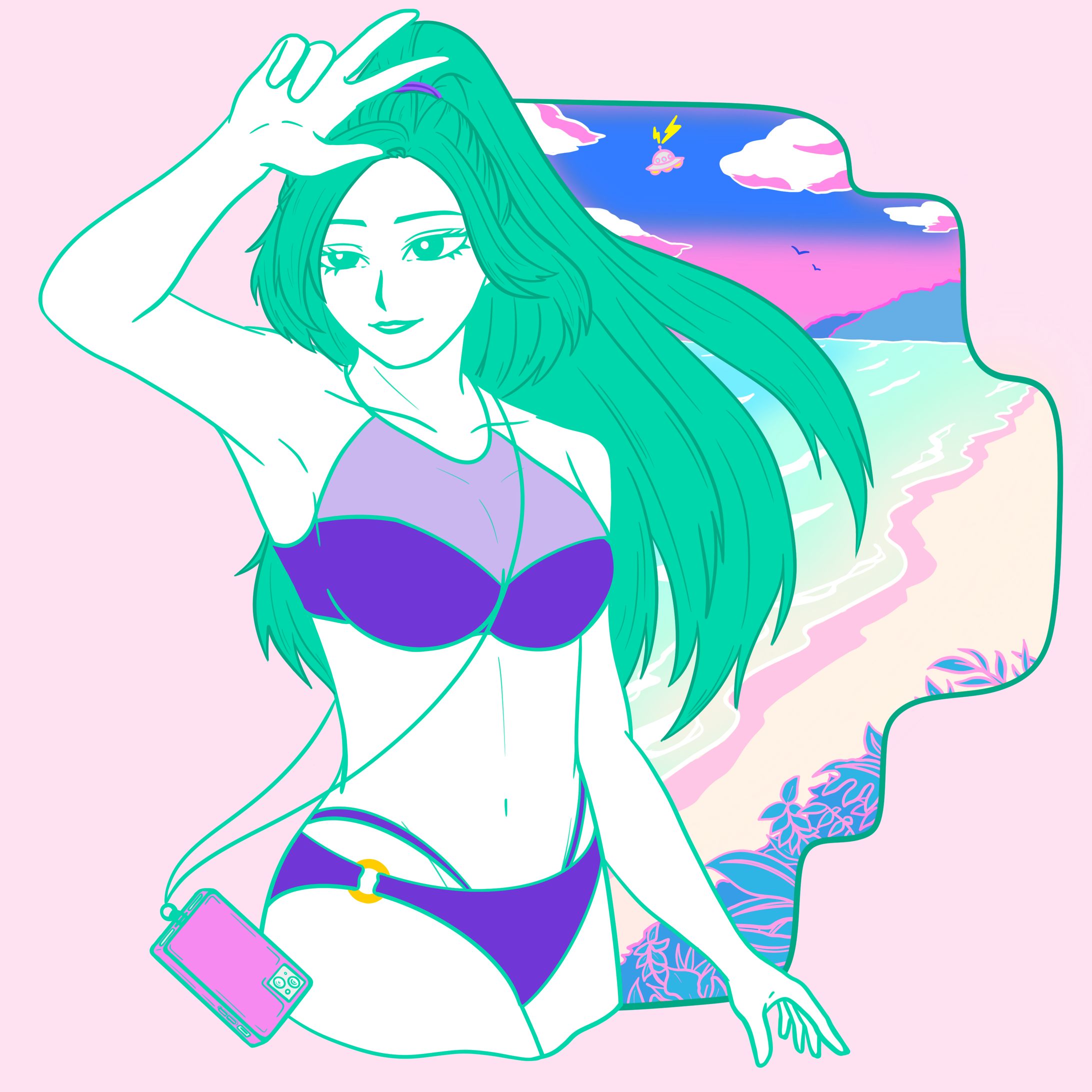 水着ガール-1