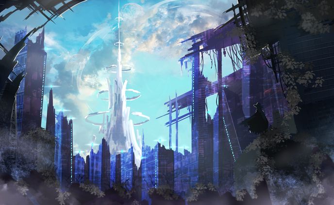 近未来都市　背景