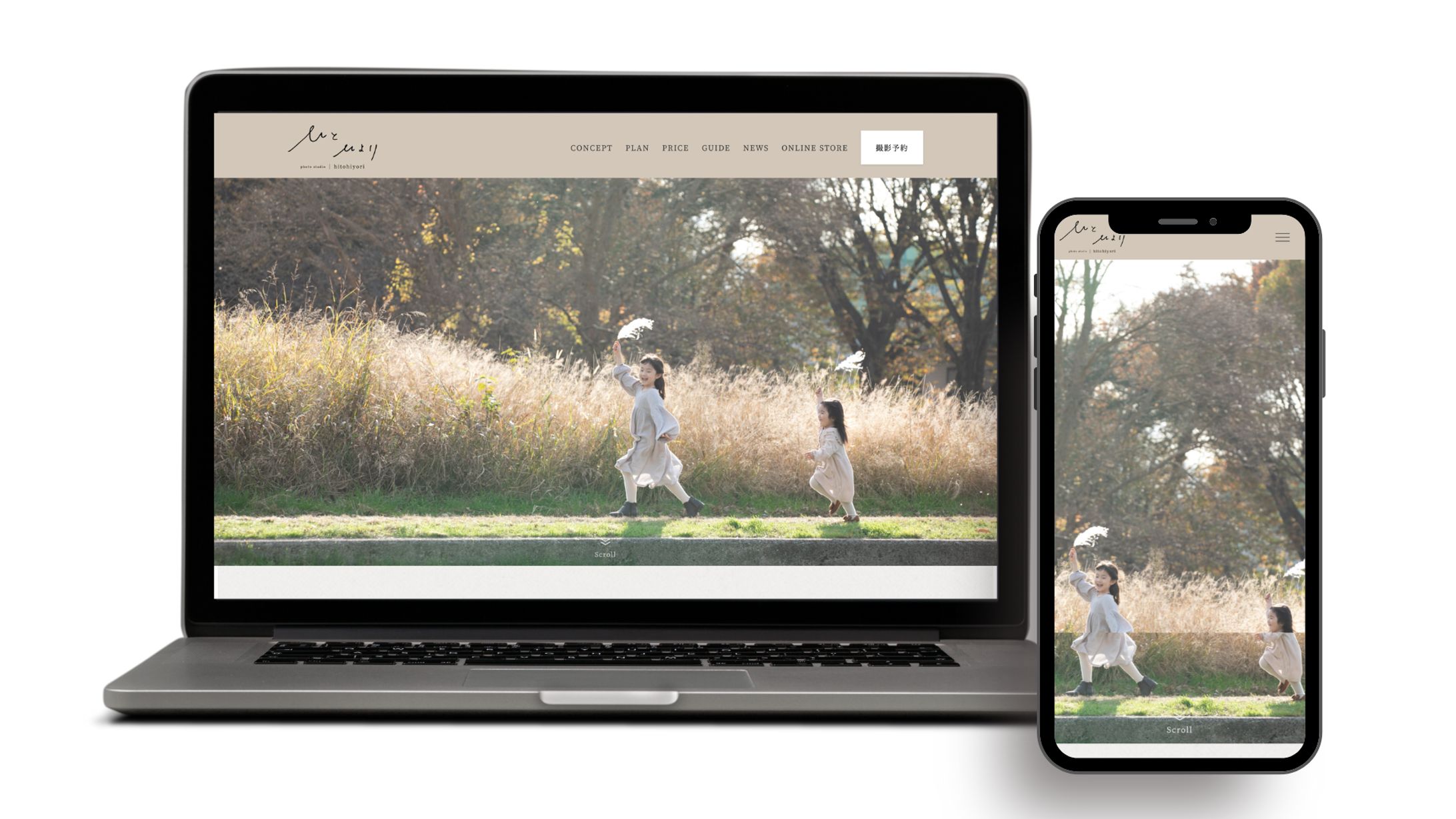 写真スタジオ新規Webサイト制作-1