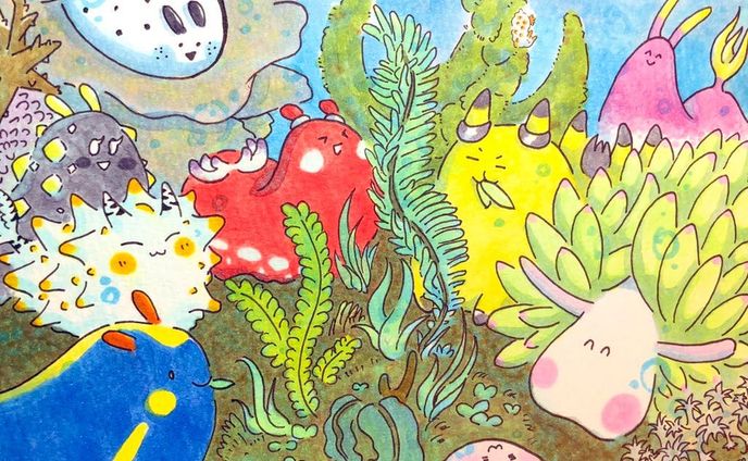 #毎日ゆるかわウミウシ(15〜60)