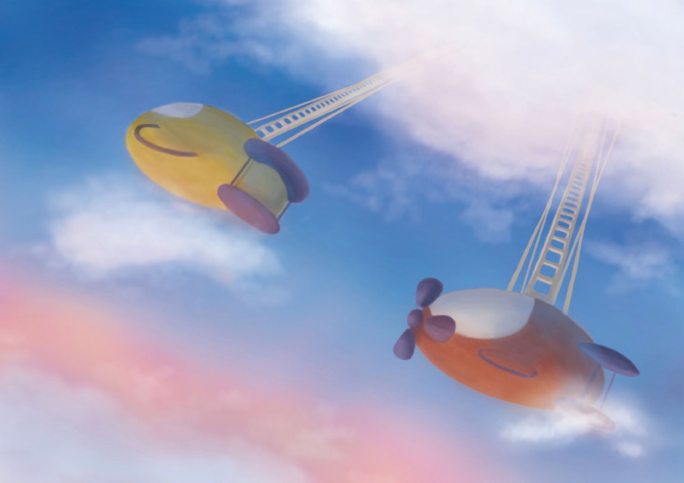 朝焼けひこうき-1