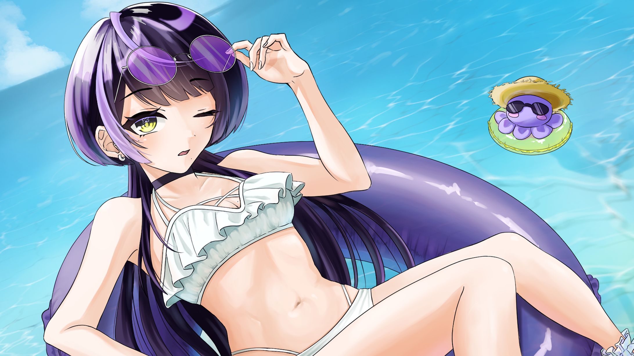 夜海月やよい　水着一枚絵-1