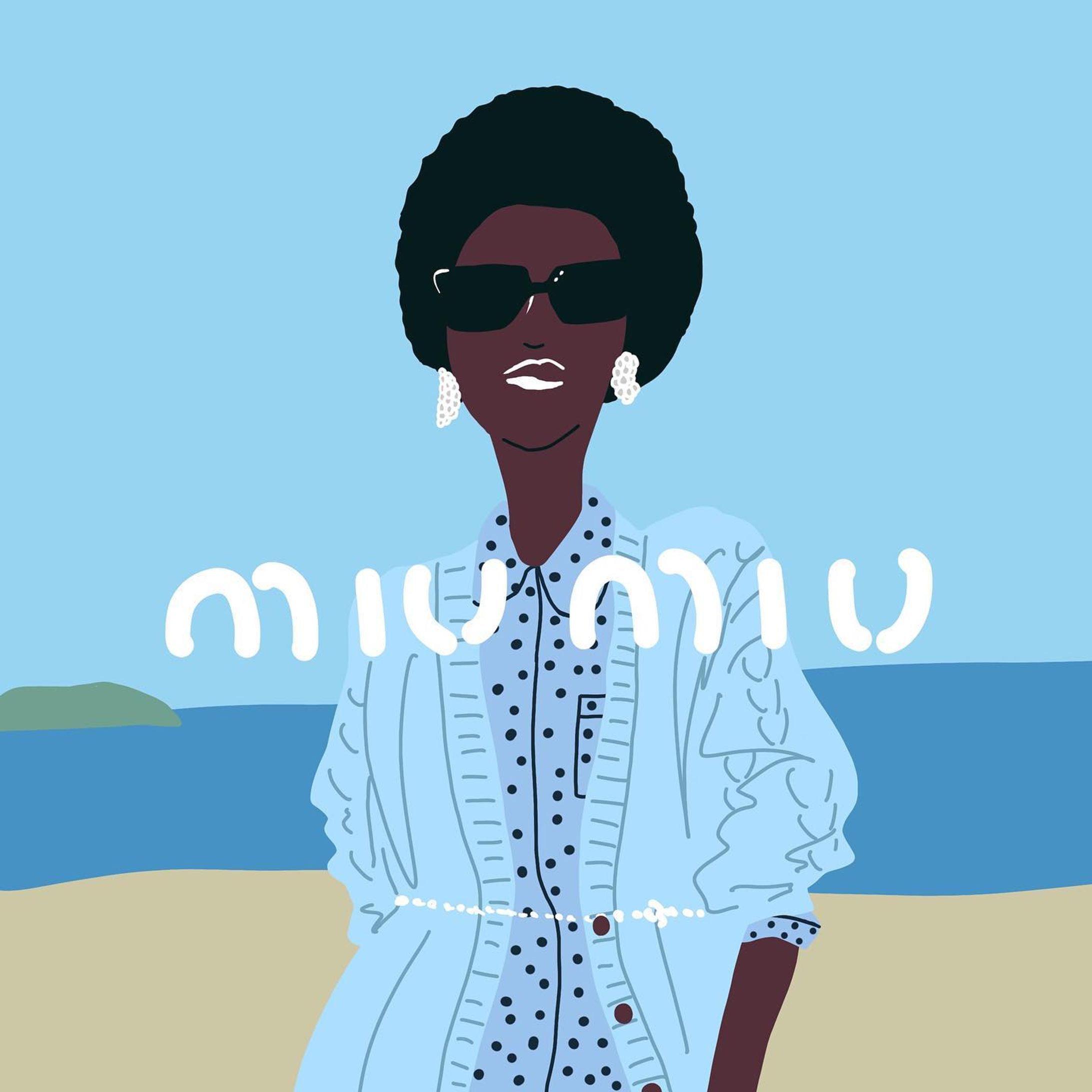 miu miu

#miumiu #dot #patterndesign #miumiugirls #miuspirit #fashionitems #fashionillustrator #miucciaprada#vogueitalia #ミウミウ #プラダ #ドット #ドットワンピース #海岸 #ファッションイラストレーター #サングラス女子 #アフロ #ファッション誌 #雑誌 #モード系 #海辺 #fsellie-1