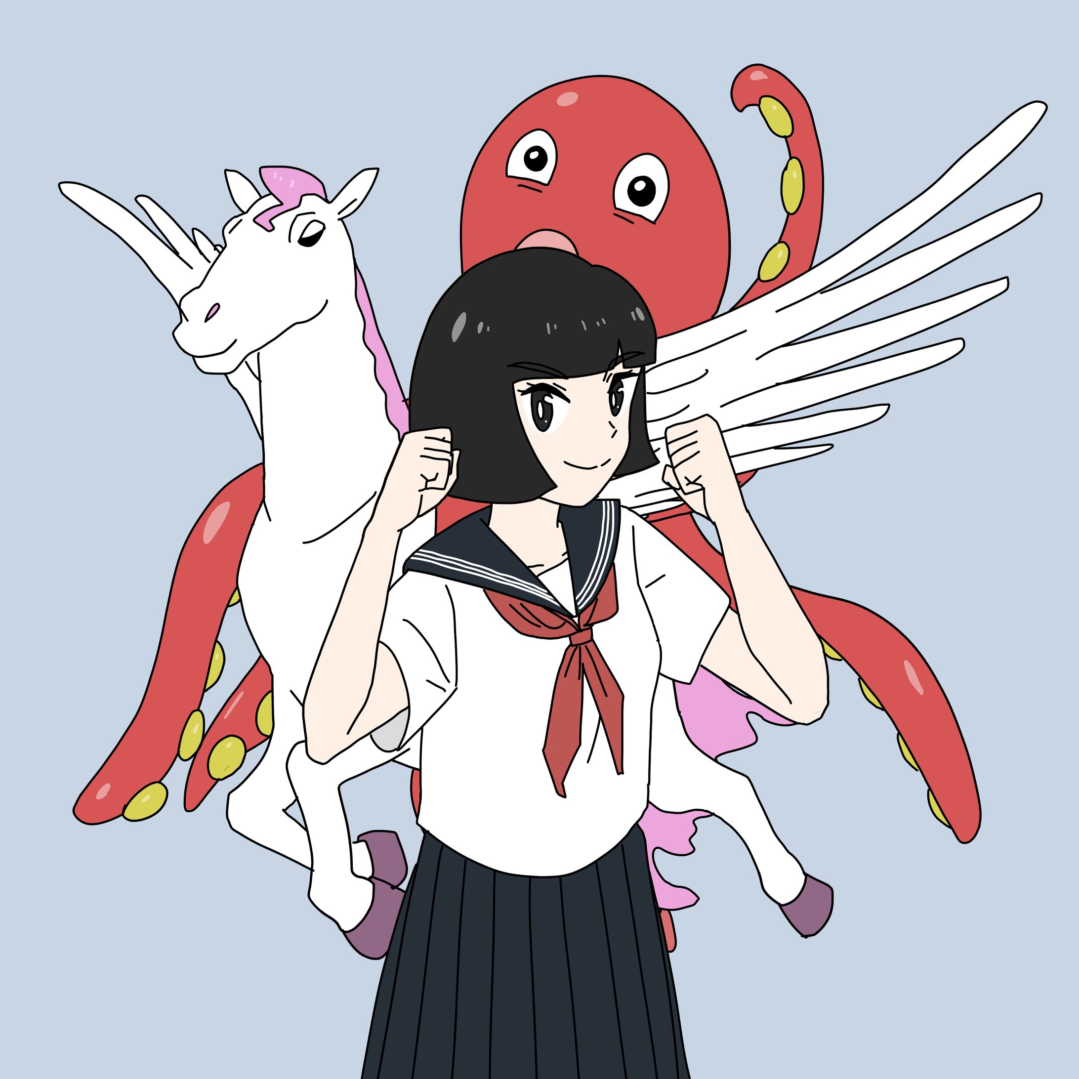 ぺがさす蛸のアイコン用イラスト-1