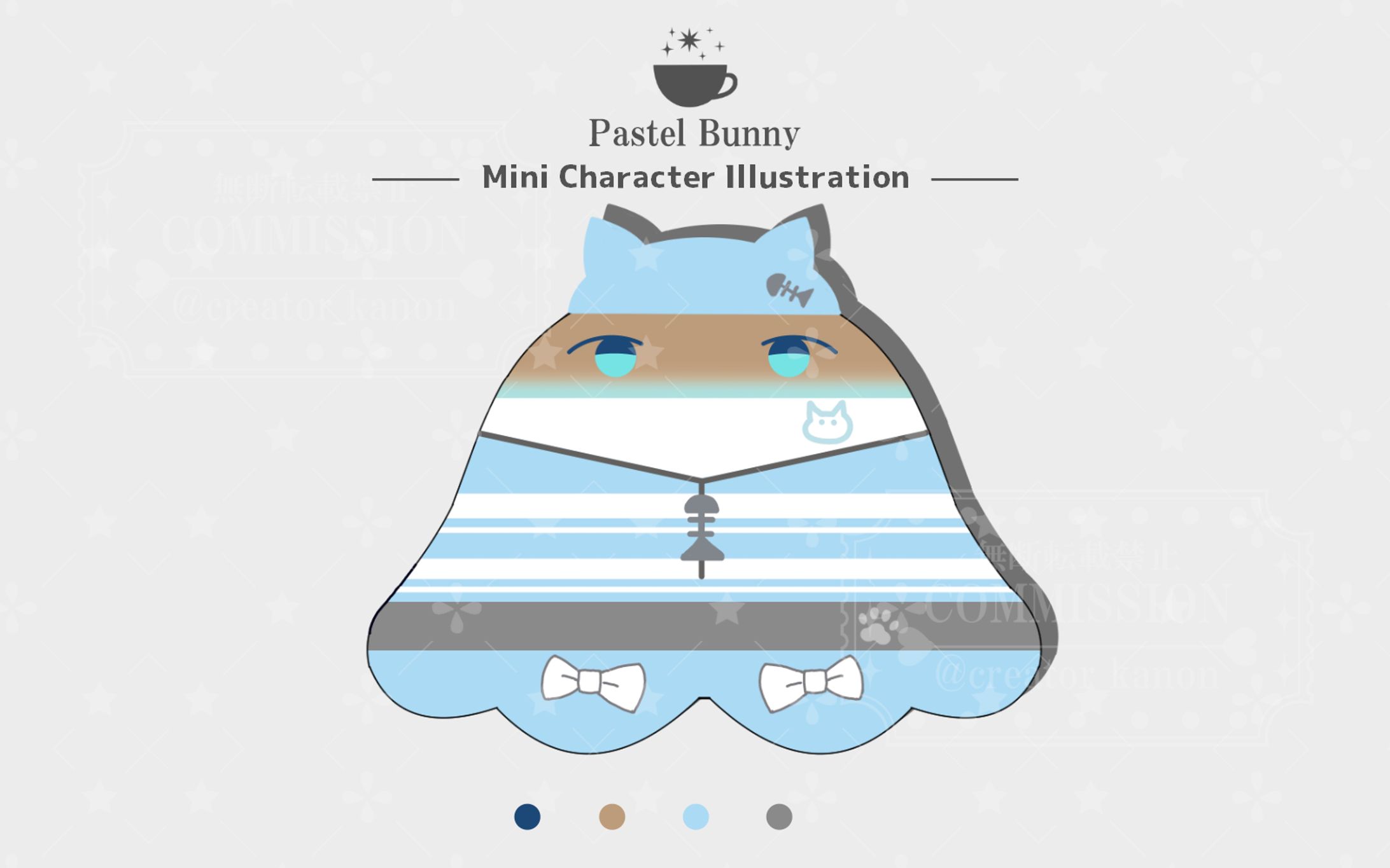 【ライブナウV所属】猫崎 星空様 Vキャラ風メンダコイラスト-1