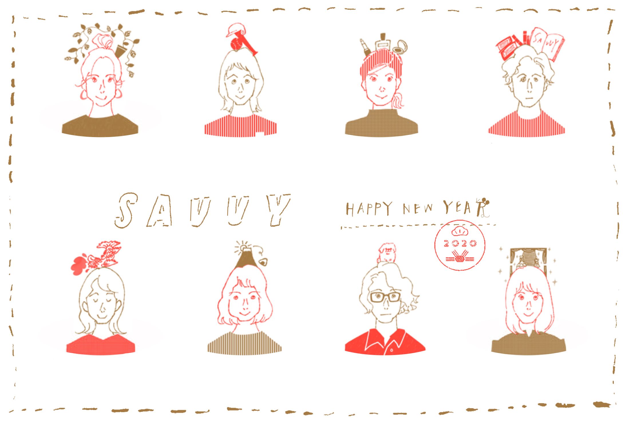 SAVVY　年賀状2020-1