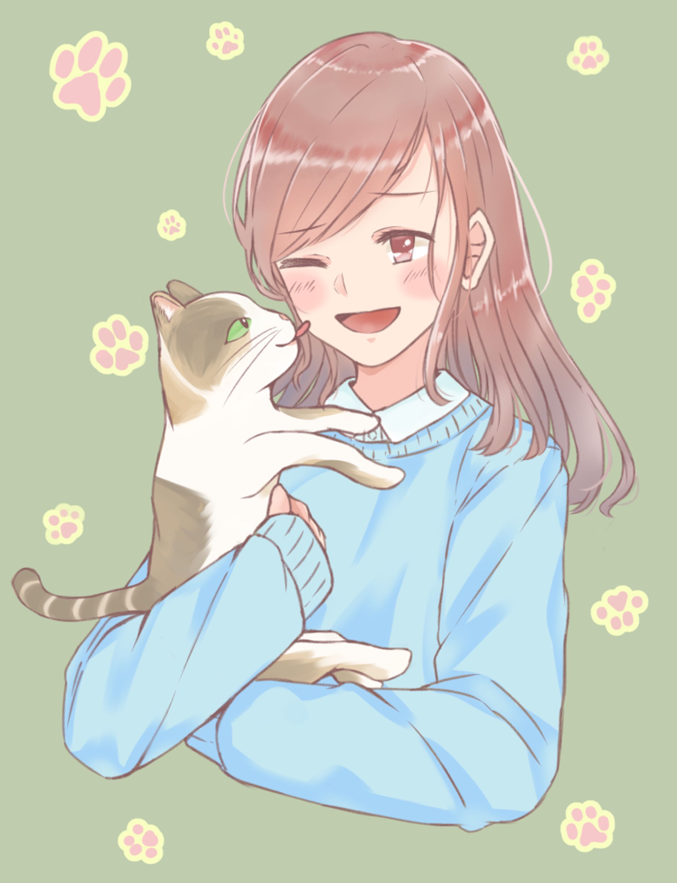 ネコと女の子-1