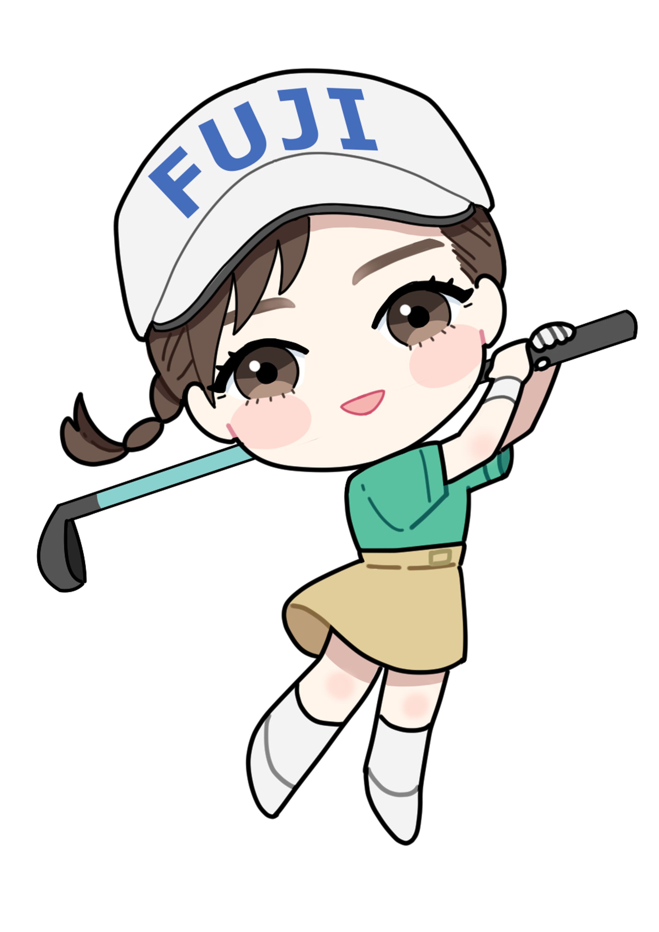 プロスポーツ選手様グッズ用SDイラスト2-1