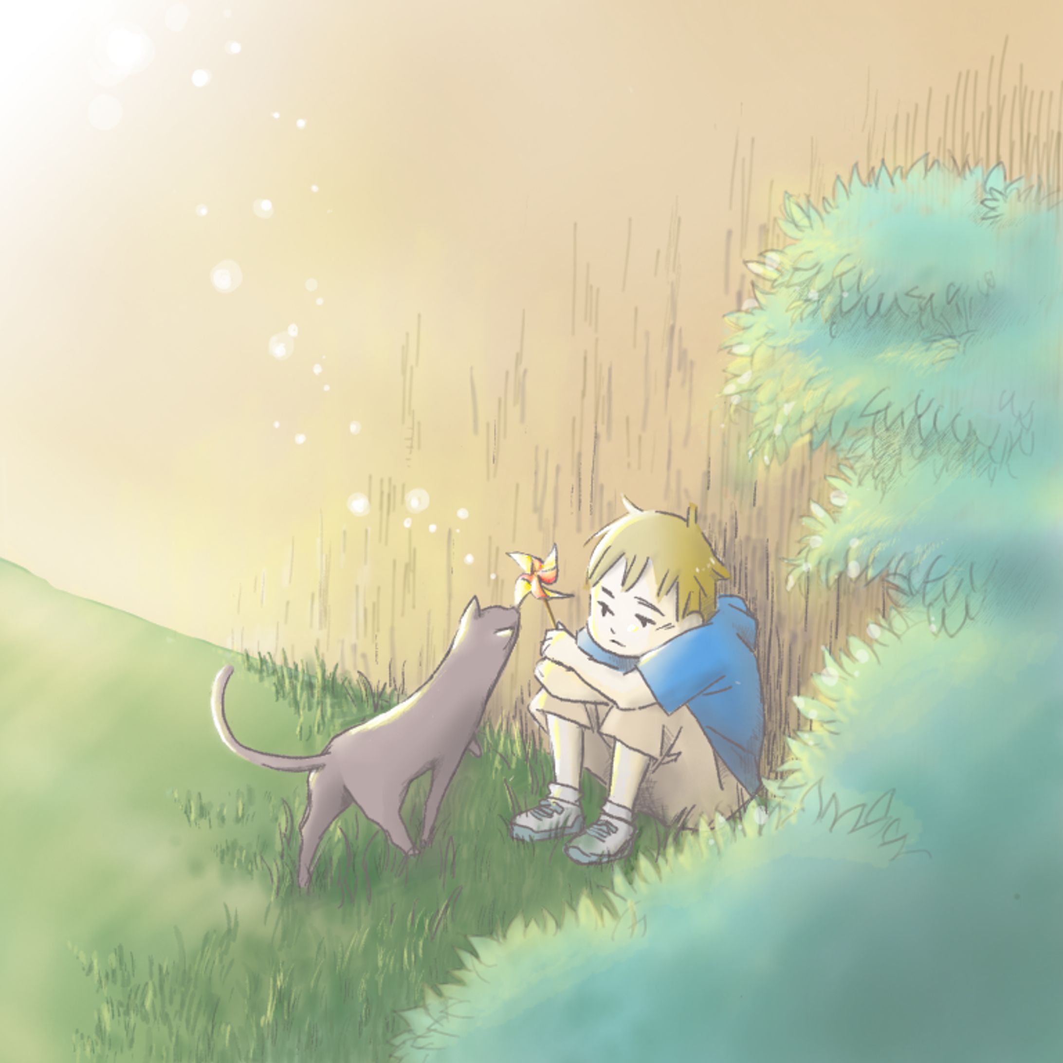 ねこあそぶ（こぴまこさんの俳句より）-1