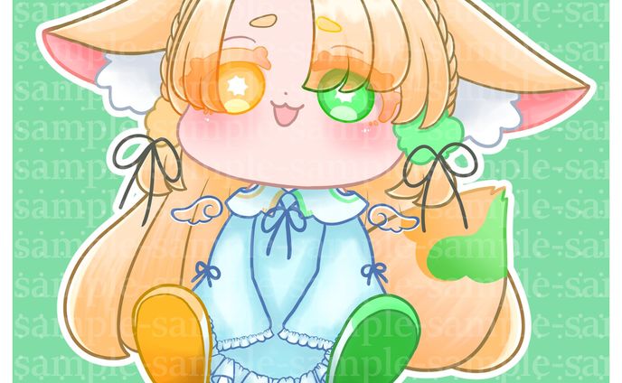 【SDサンプルイラスト】▲△初狐羽鹿 様