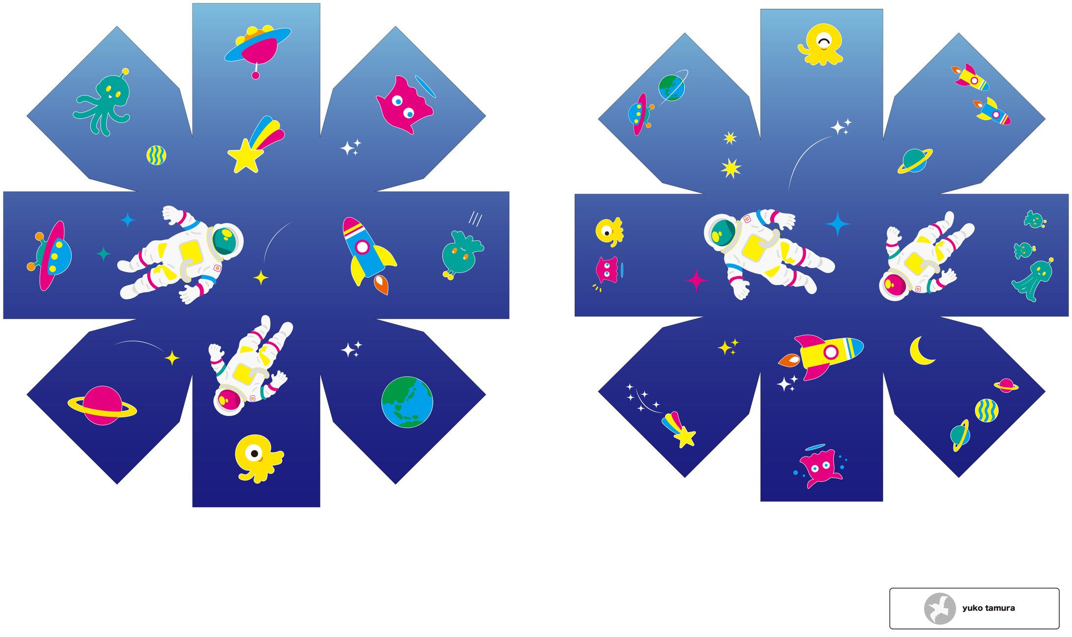 宇宙モチーフの背景-1