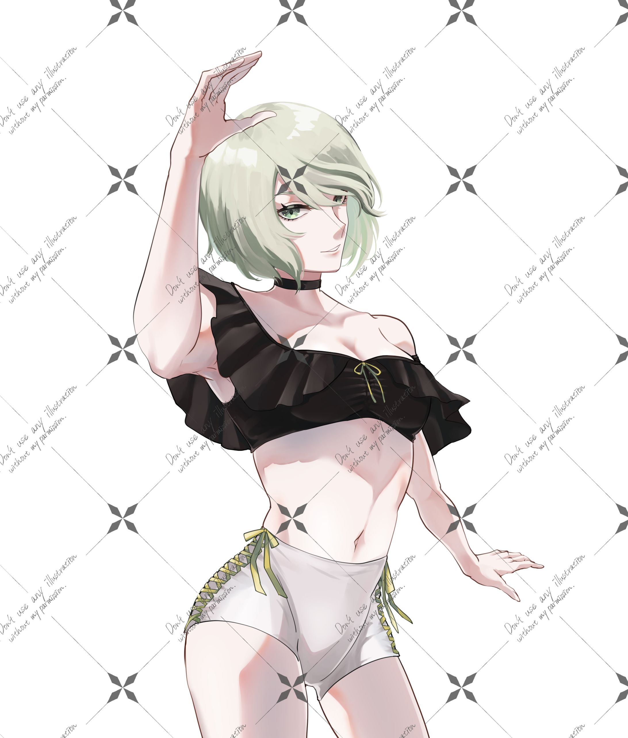 四樹恵様　水着イラスト-1