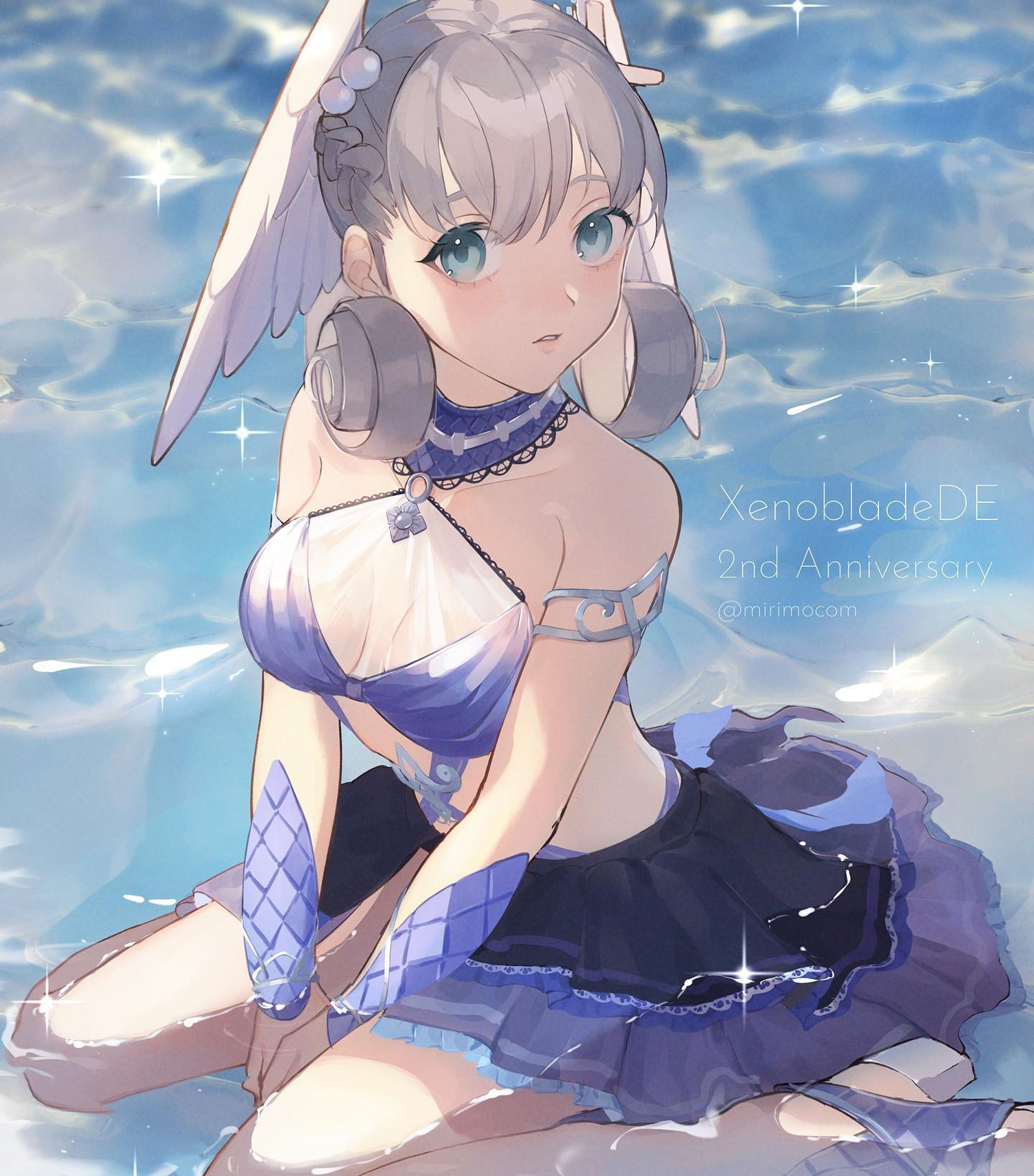 ̩͙꒰ঌ Xenoblade / Melia ໒꒱·̩͙ XCDE 2nd Anniversary お祝いに描き 