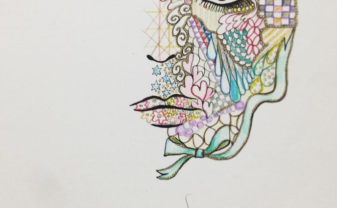 #illustration #art #face #three #makeup #cosmetics #book #design #woman #fashion #mode #kinfolk #paris #japan #magazine #ginza #lofficiel #uk #elle #vogue #idmagazine #アート #イラスト #装画 #ファッション #レトロ #雑誌 #イラストレーター #ピアノ #デザイン