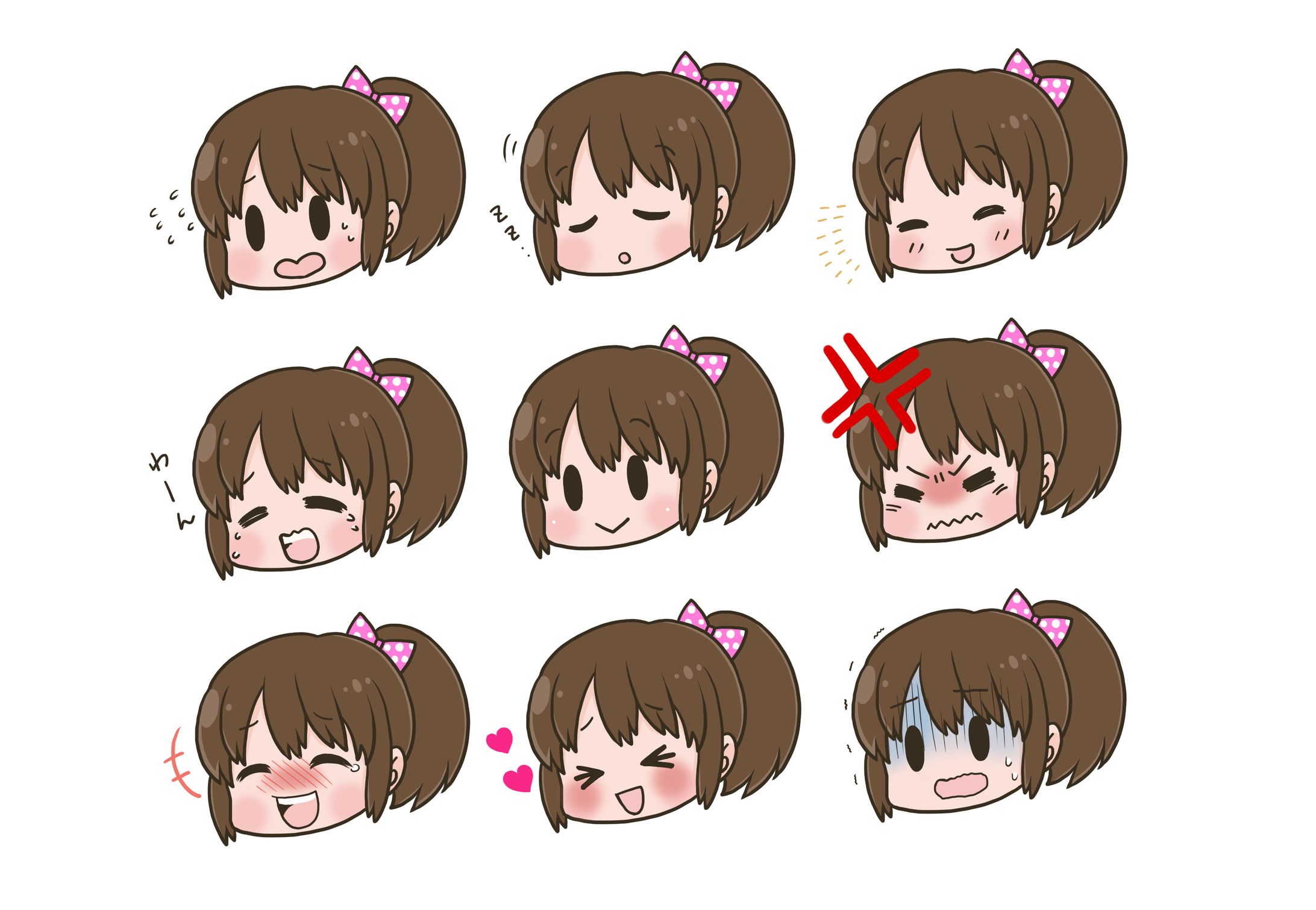 ミニキャラ　表情-1