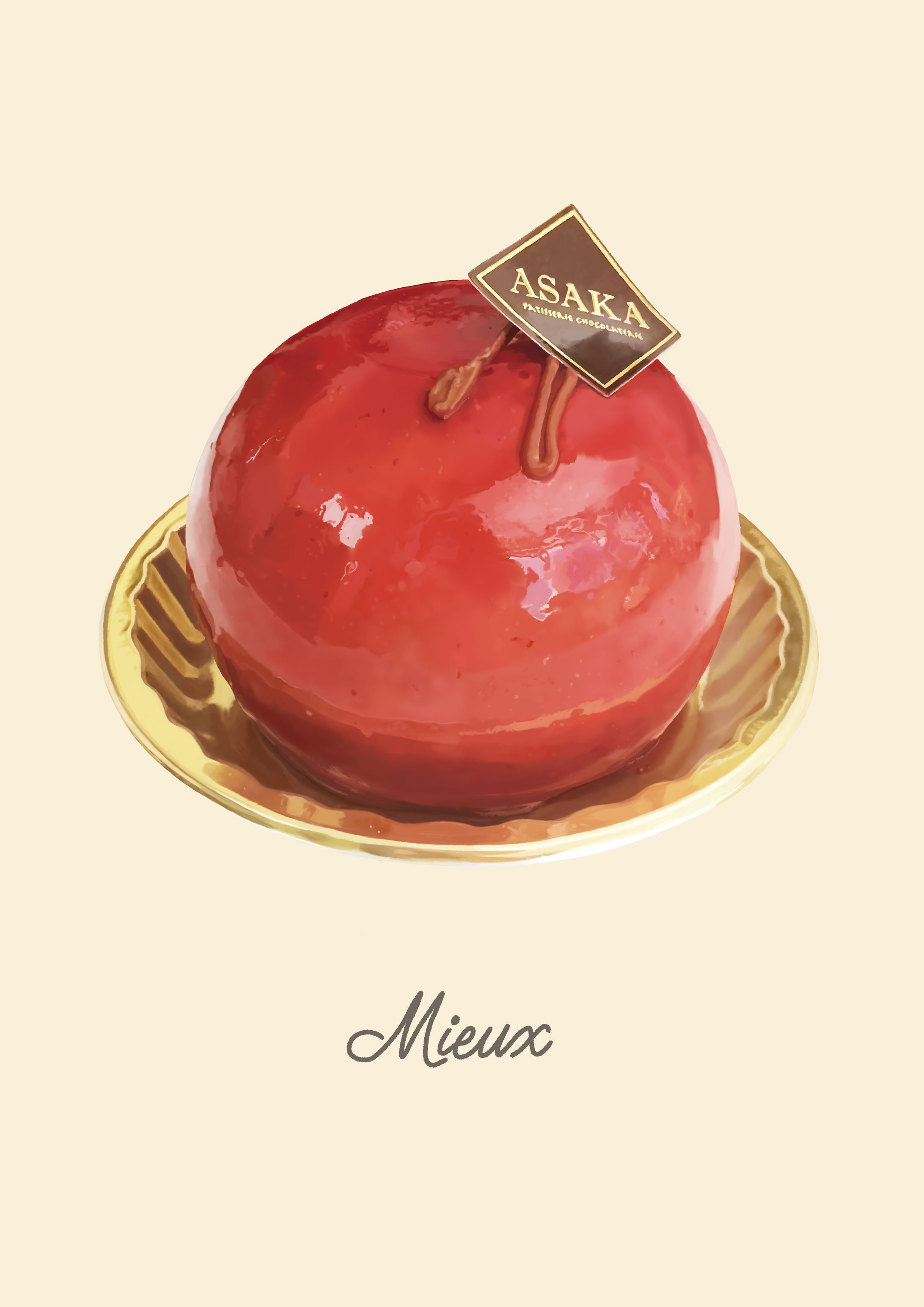 [work] pâtisserie ASAKA 様 カレンダー用イラスト-1