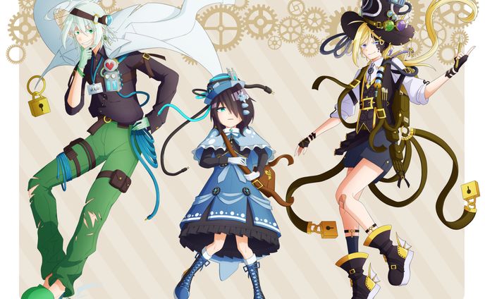 キャラデザ_スチームパンクっぽい世界観